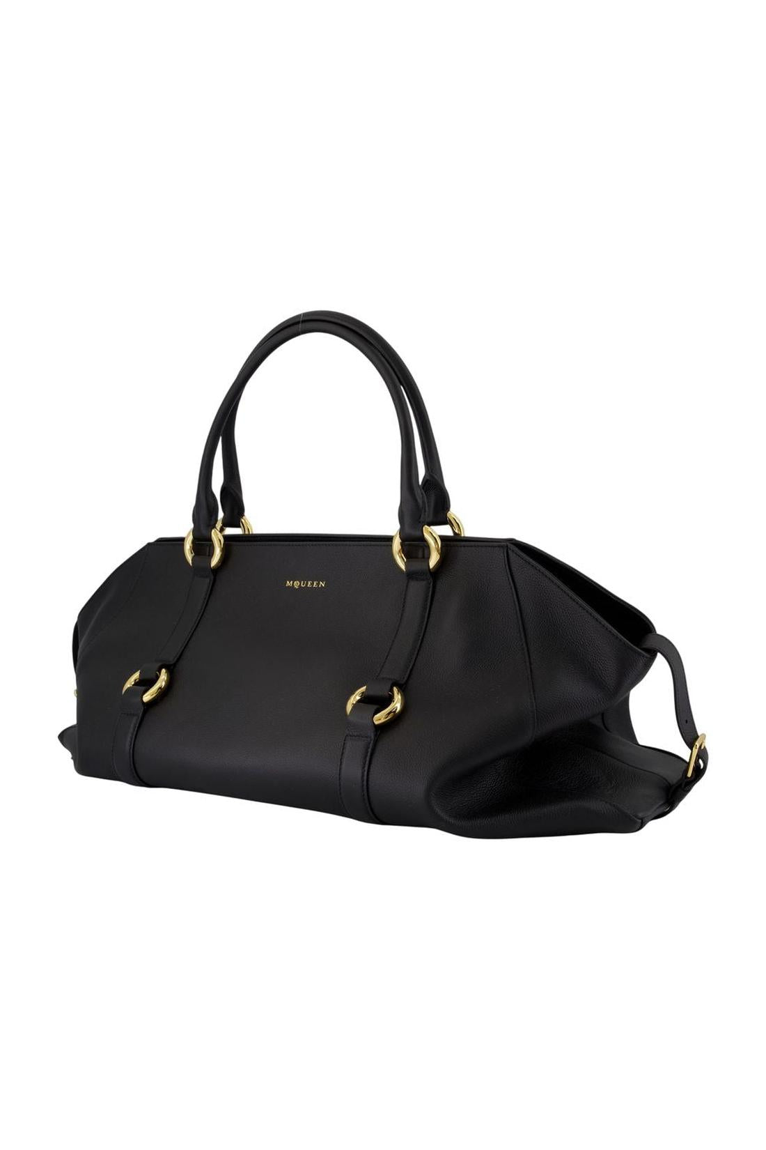 Alexander McQueen-Farringdon Maxi Handtasche - Alexander McQueen - Leder - Schwarz-Taschen-Black-Deal-Outlet-by-ARCHIVIST