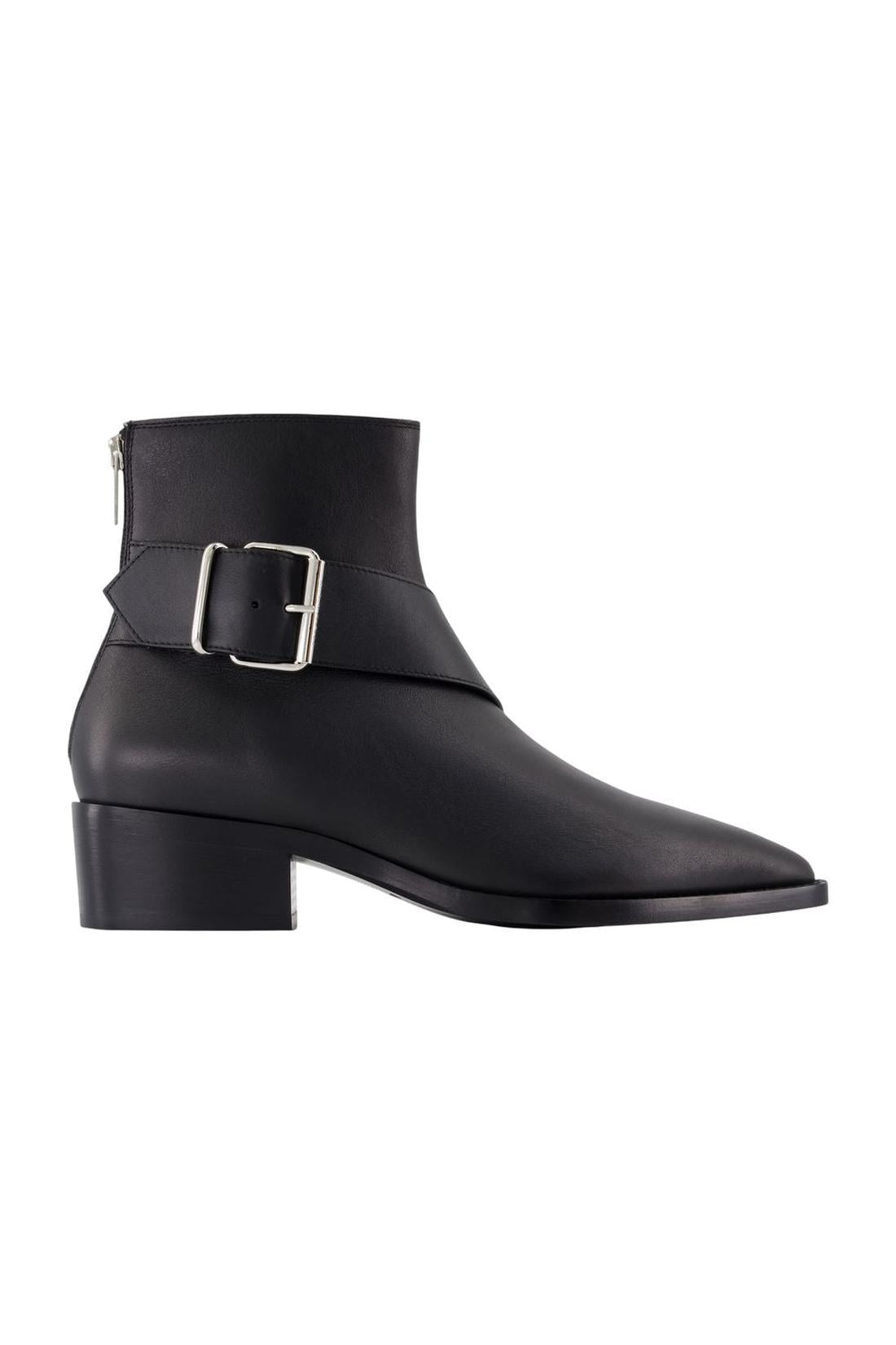 Alexander McQueen-Stiefeletten - Alexander McQueen - Leder - Schwarz-Stiefel & Stiefeletten-Black-Deal-Outlet-by-ARCHIVIST