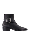 Alexander McQueen-Stiefeletten - Alexander McQueen - Leder - Schwarz-Stiefel & Stiefeletten-Black-Deal-Outlet-by-ARCHIVIST