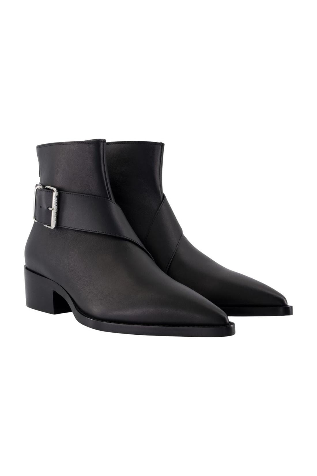 Alexander McQueen-Stiefeletten - Alexander McQueen - Leder - Schwarz-Stiefel & Stiefeletten-Black-Deal-Outlet-by-ARCHIVIST