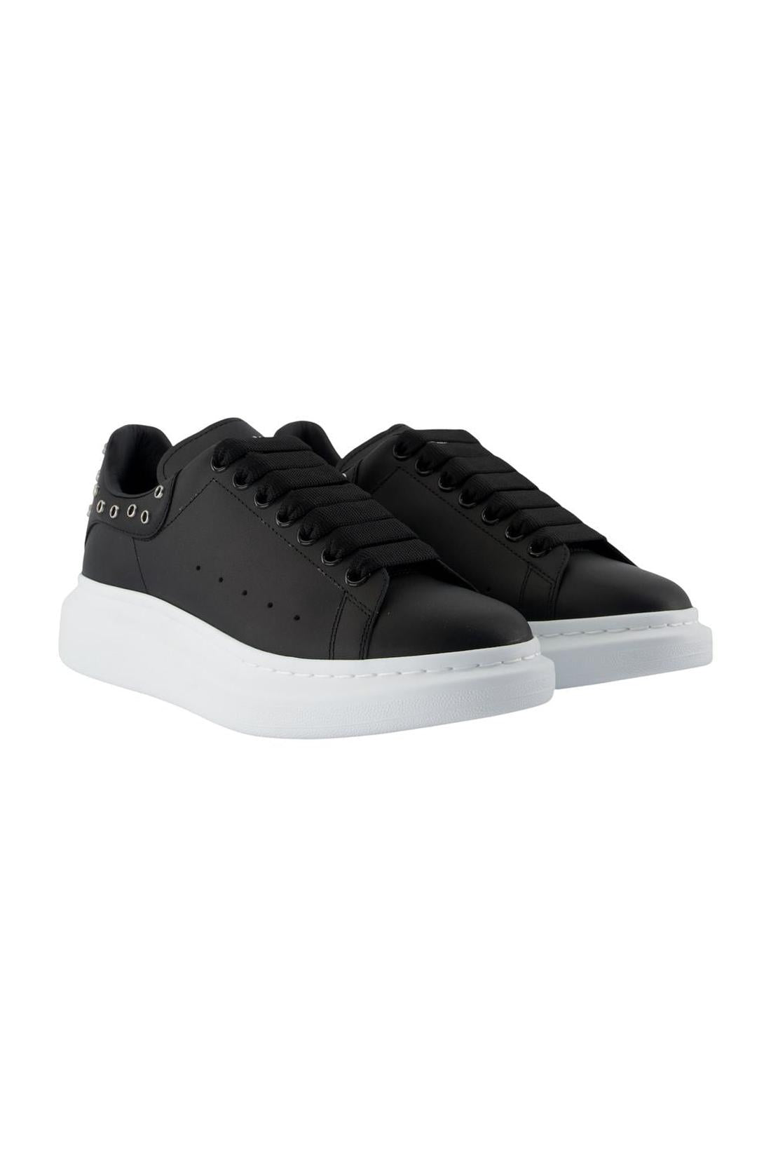 Oversized Sneakers - Alexander Mcqueen - Leder - Schwarz