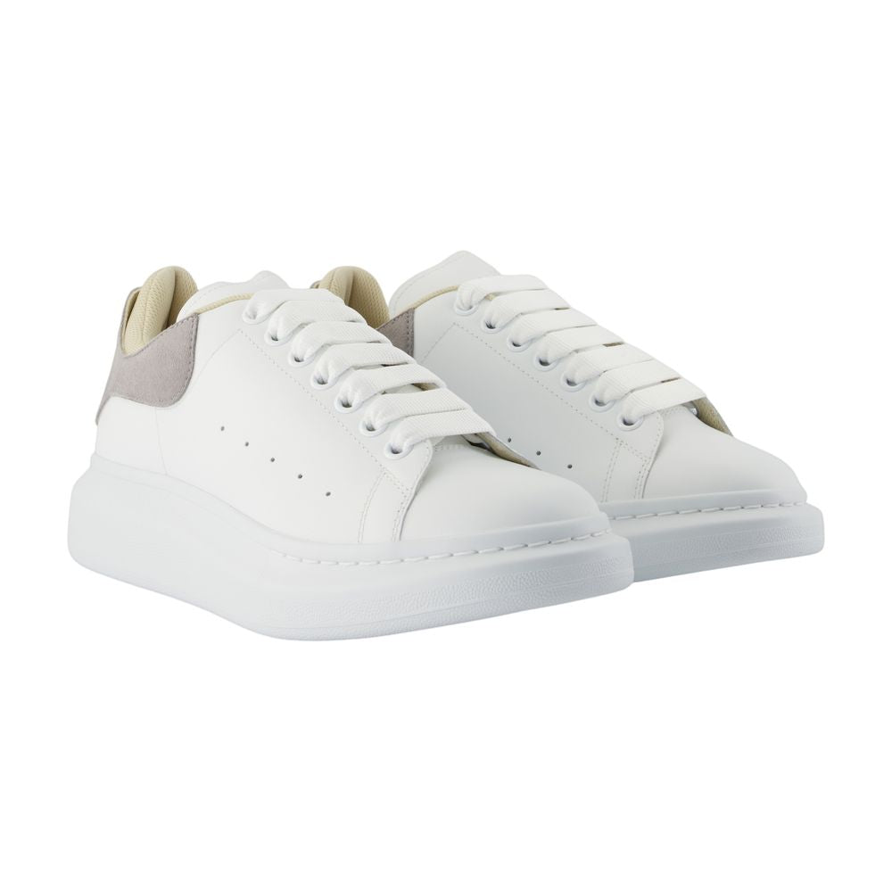 Oversized Sneakers - Alexander McQueen - Leder - Grau