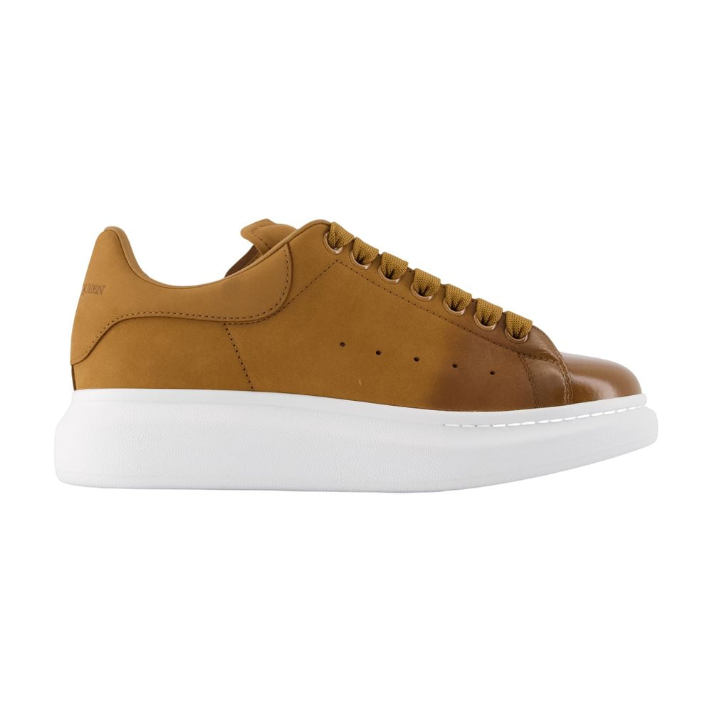 Oversized Sneakers - Alexander McQueen - Leder - Khaki
