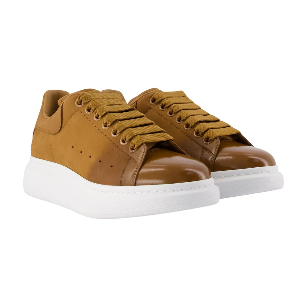Oversized Sneakers - Alexander McQueen - Leder - Khaki