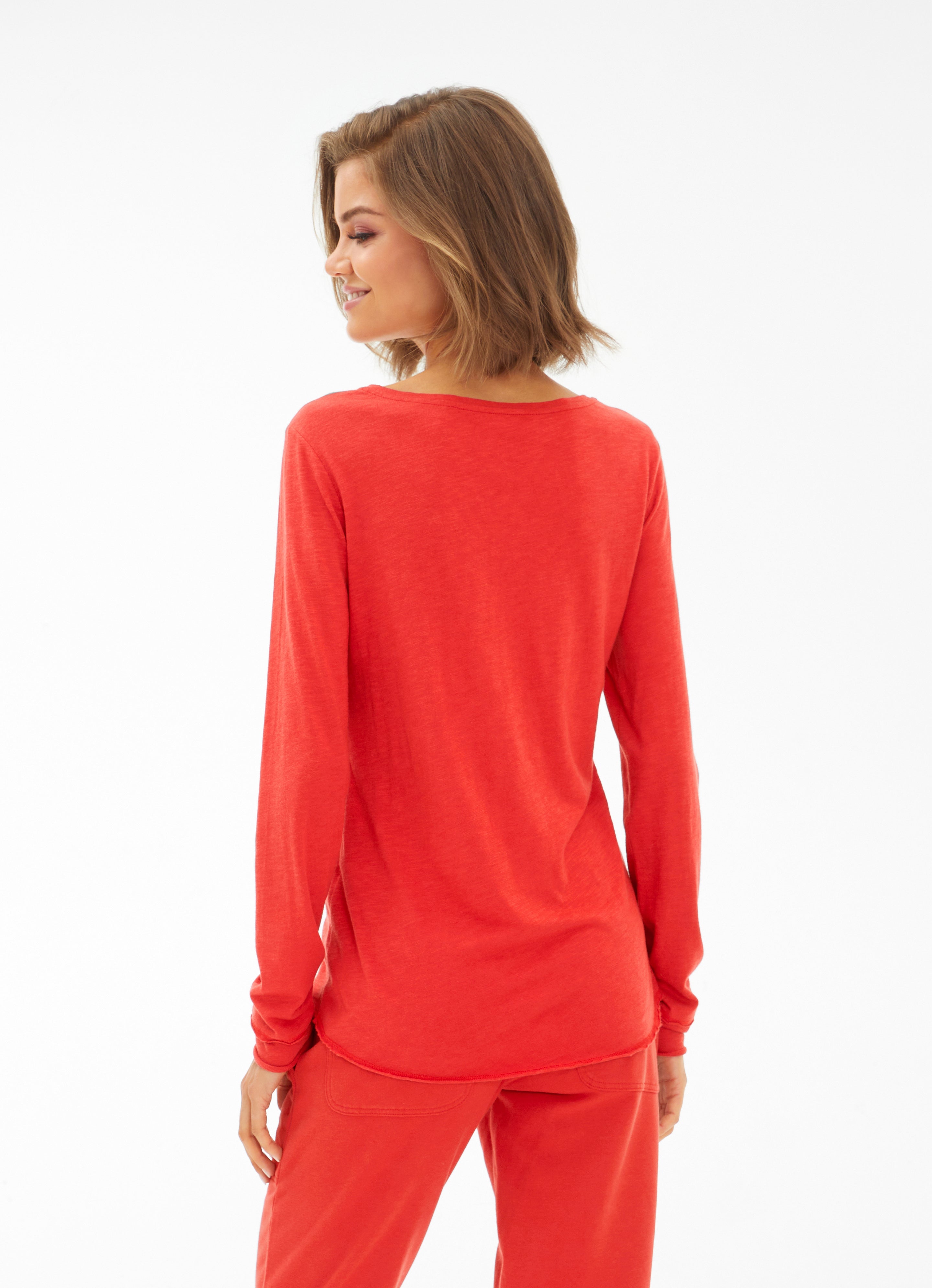 CO Slub Longsleeve V-Neck RF