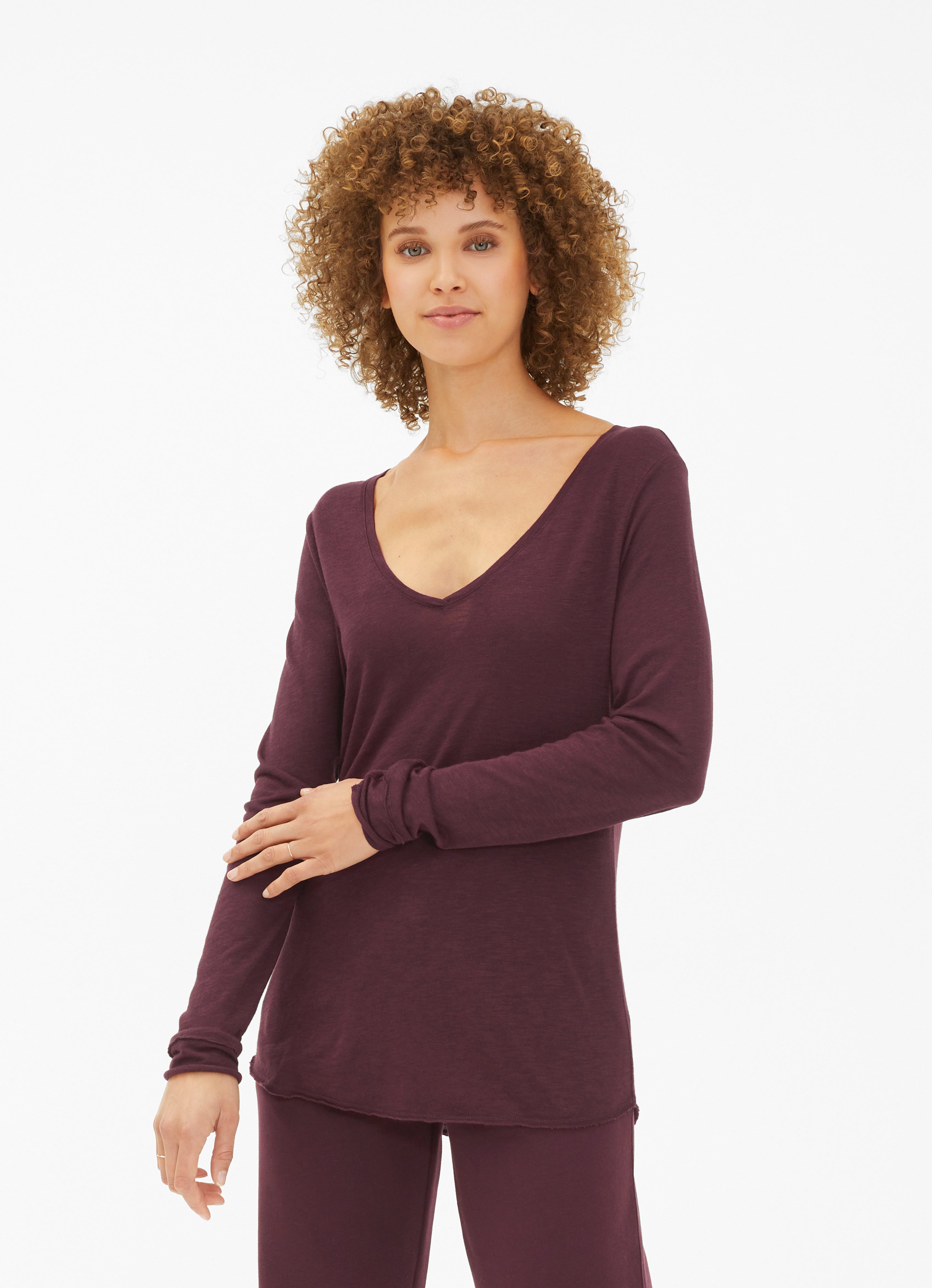 CO Slub Longsleeve V-Neck RF