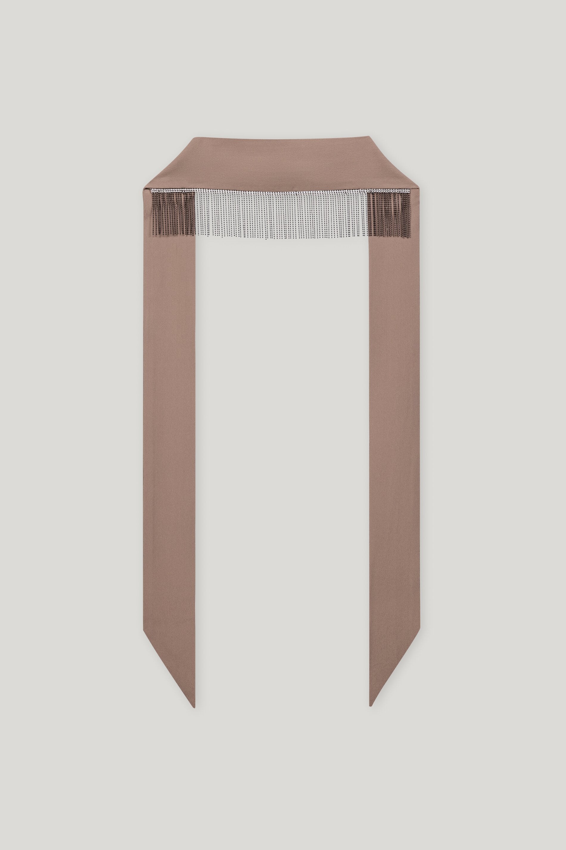 Schal mit Kettenfransen