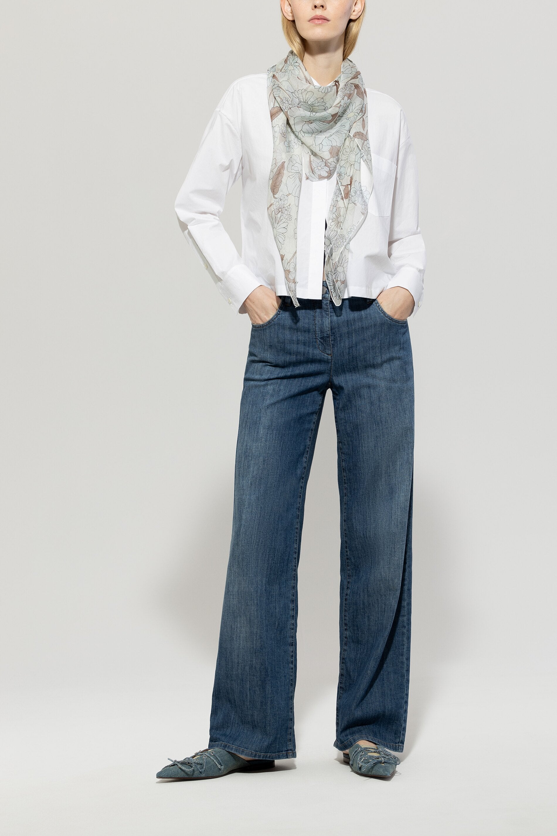 Tuch mit Flower-Print
