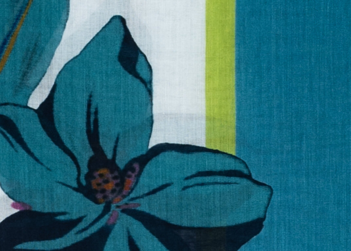 Pareo mit Hibiskus-Print