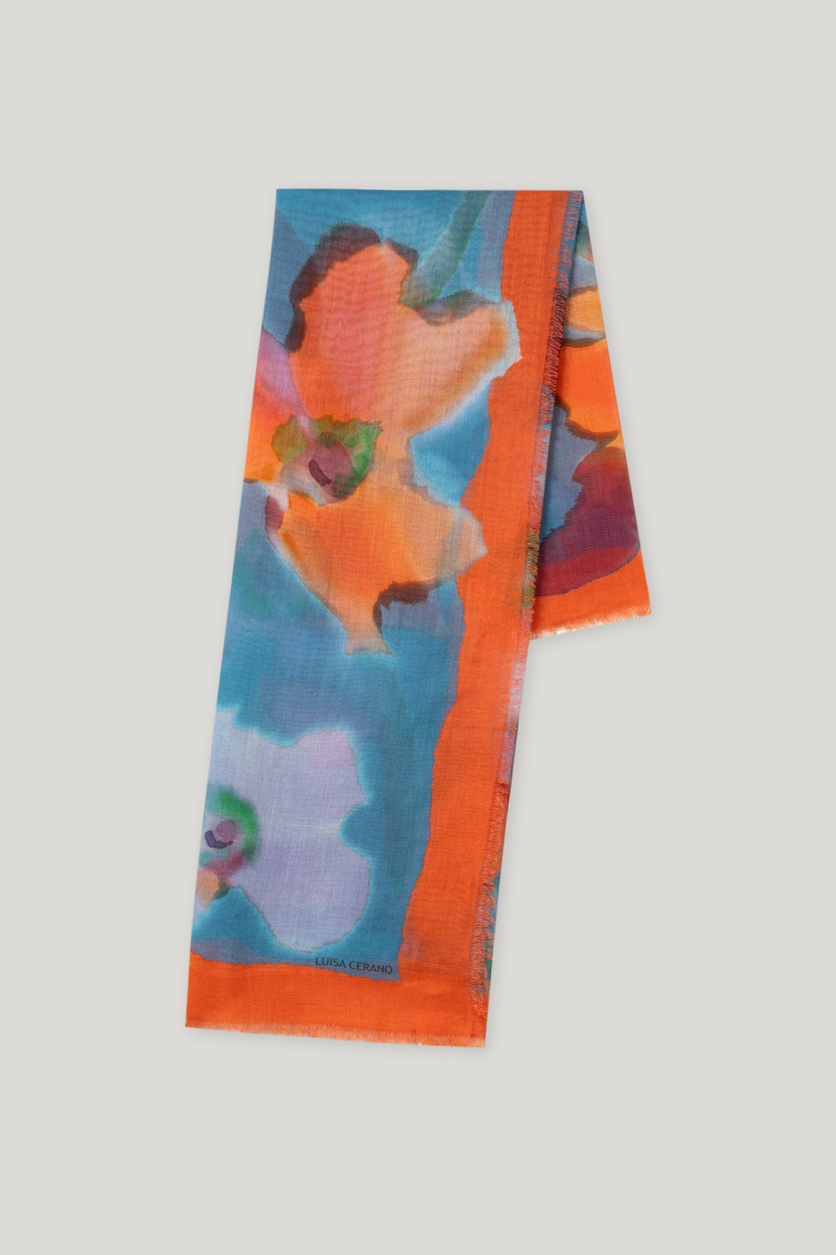 Tuch mit Hibiskus-Print
