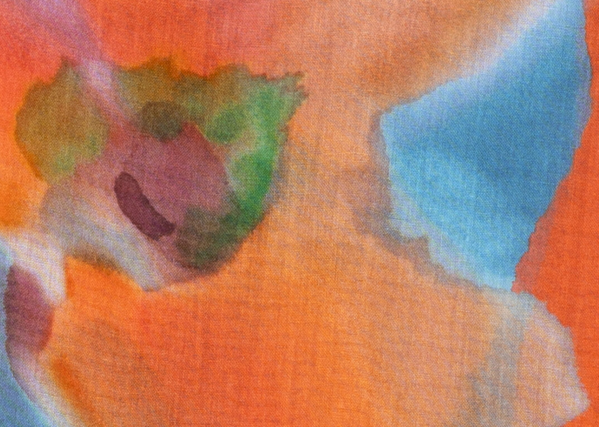 Tuch mit Hibiskus-Print