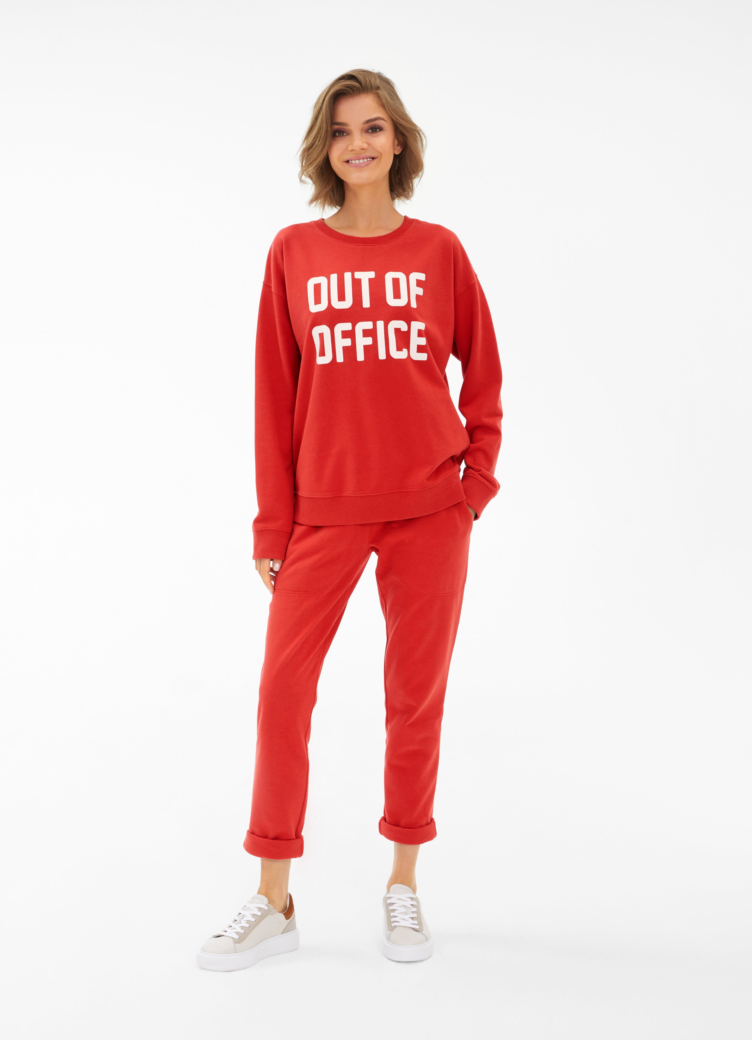 Fleece Sweater OUT OF OFFICE