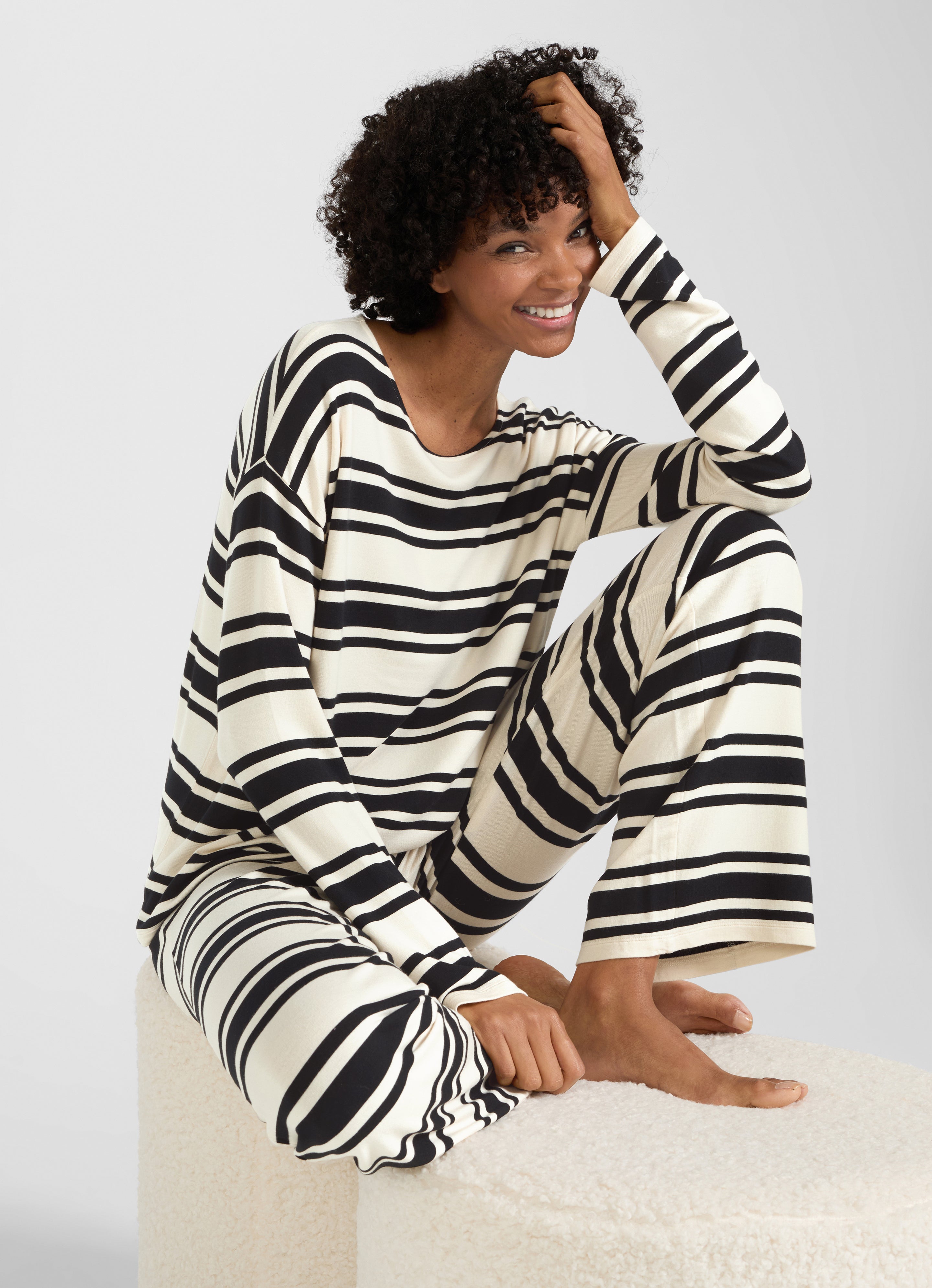 Nightwear Fleece VI/CMD Sweater Triple Stripe