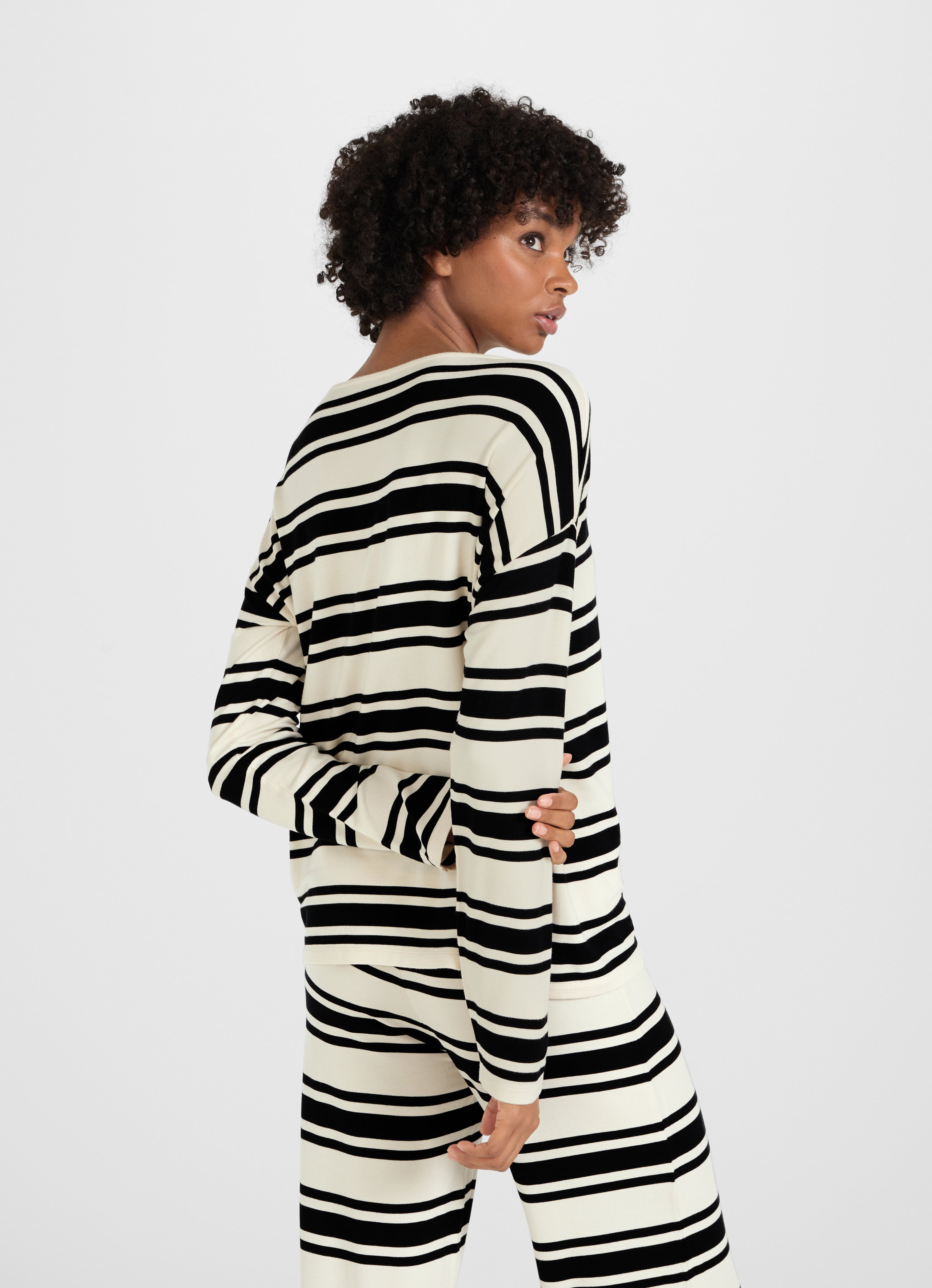 Nightwear Fleece VI/CMD Sweater Triple Stripe