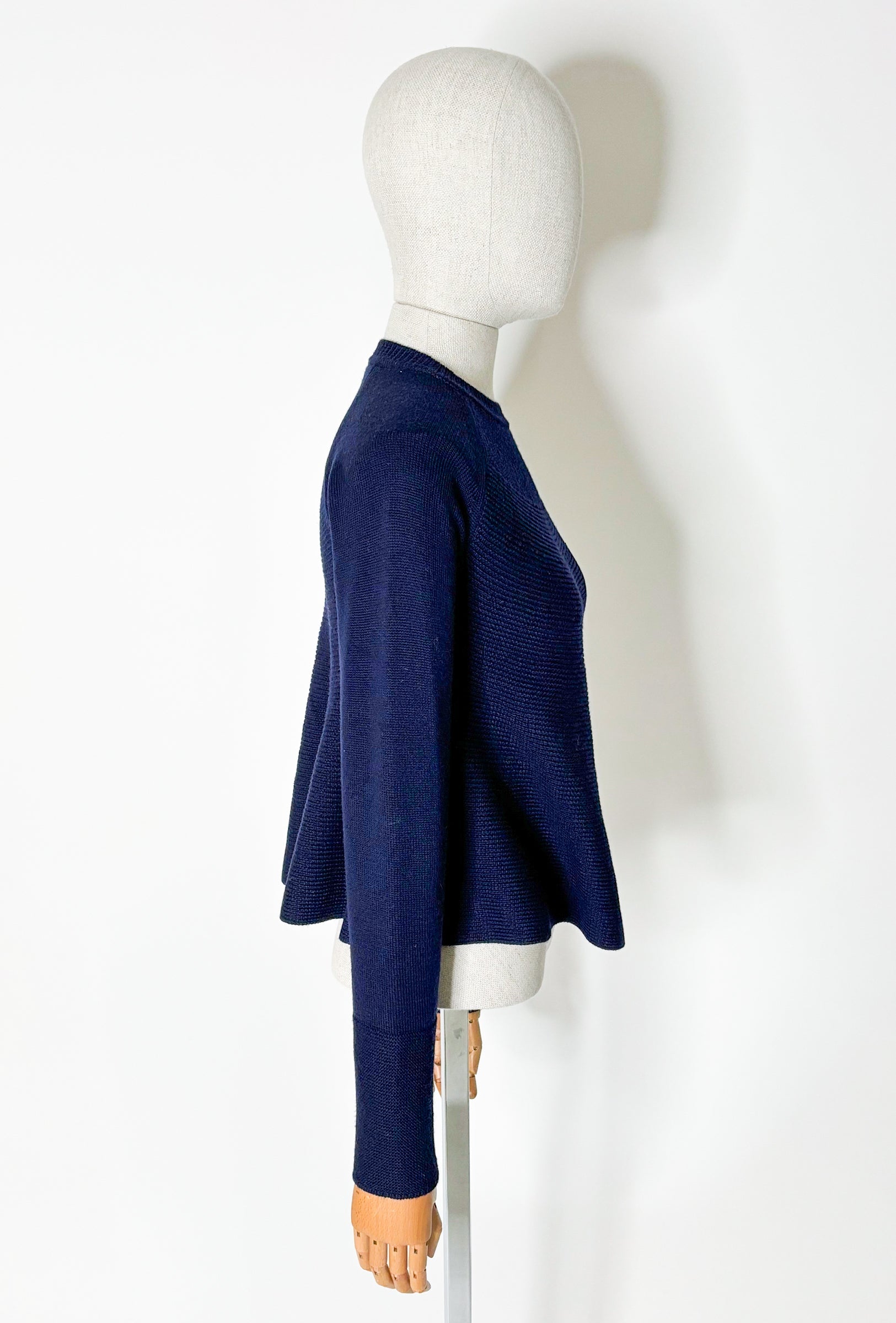 MERINO WOOL Pullover, Marine-Strick & Pullover-Odeeh-OUTLET-ARCHIVIST-ARCHIVE-SALE