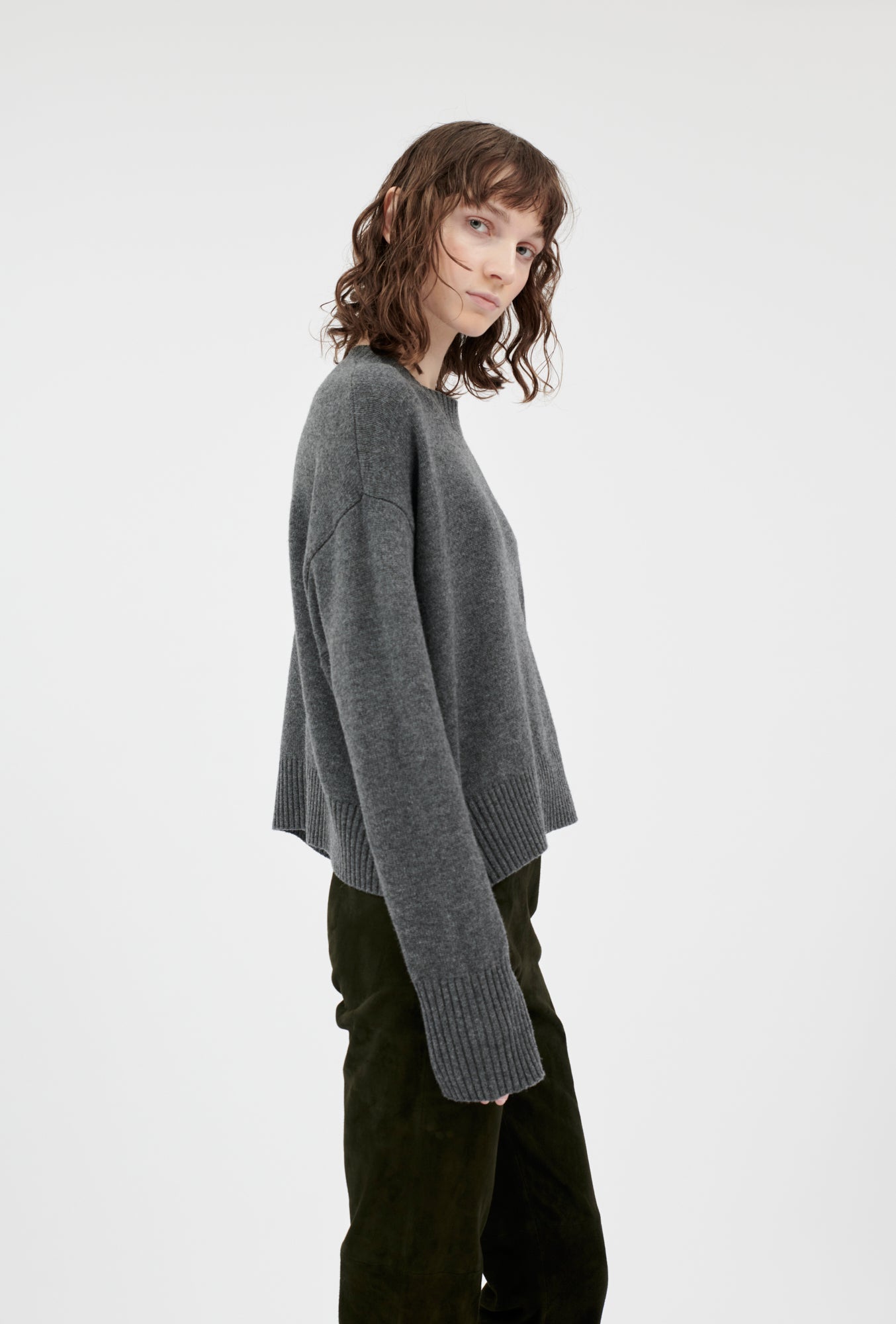 CASHWOOL Pullover, Flannel Grey