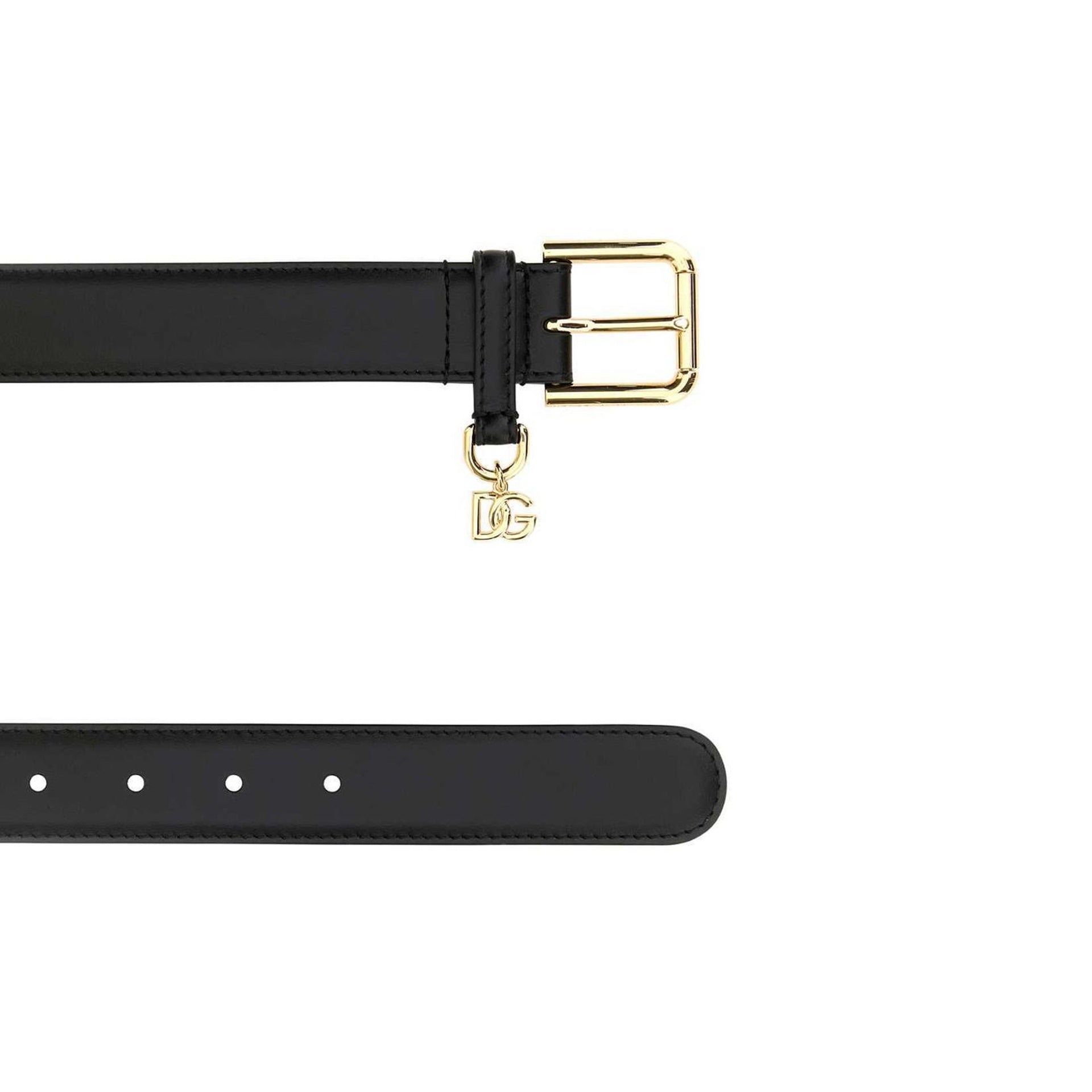 Dolce & Gabbana Leather Logo Belt