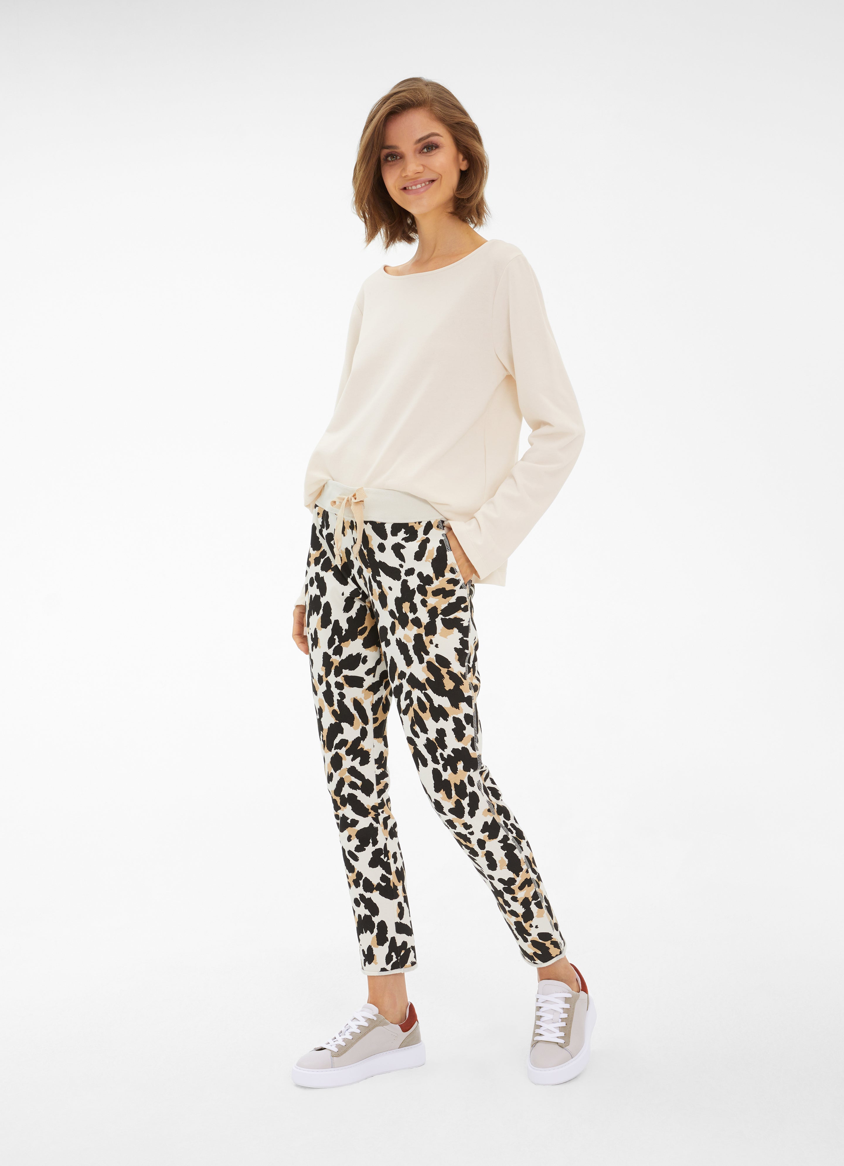 Fleece Trousers 2tone Leo SF