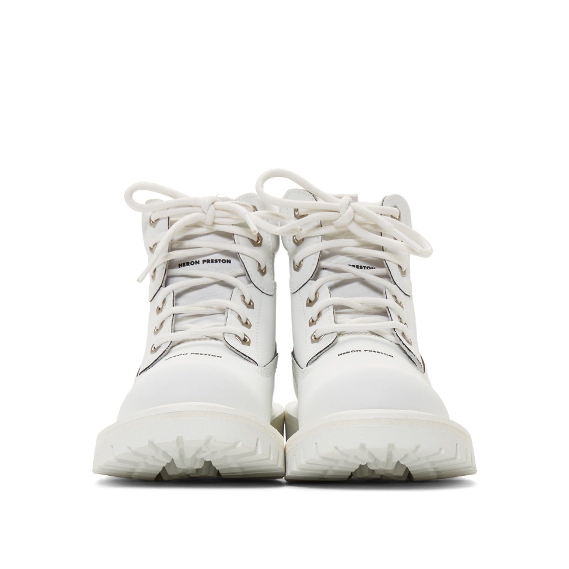 Heron Preston-Heron Preston Leather Reflective Ankle Boots-MEN SHOES-Black-Deal-Outlet-by-ARCHIVIST