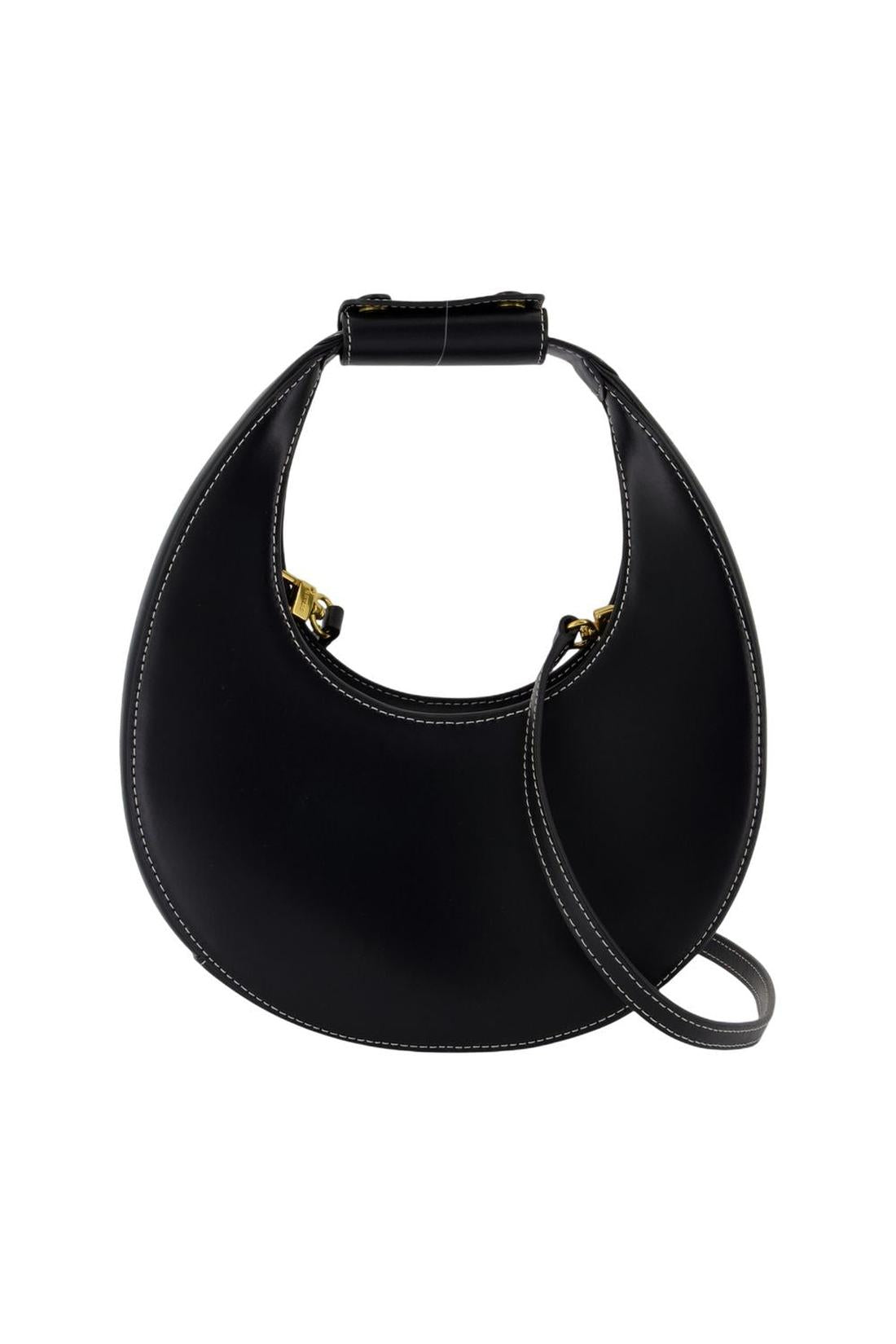 Staud-Mini Moon Handtasche - Staud - Leder - Schwarz-Taschen-Black-Deal-Outlet-by-ARCHIVIST