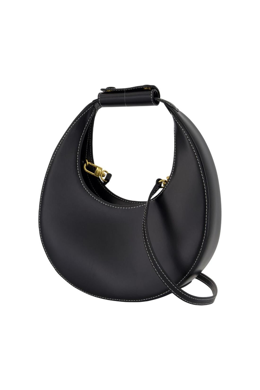 Staud-Mini Moon Handtasche - Staud - Leder - Schwarz-Taschen-Black-Deal-Outlet-by-ARCHIVIST
