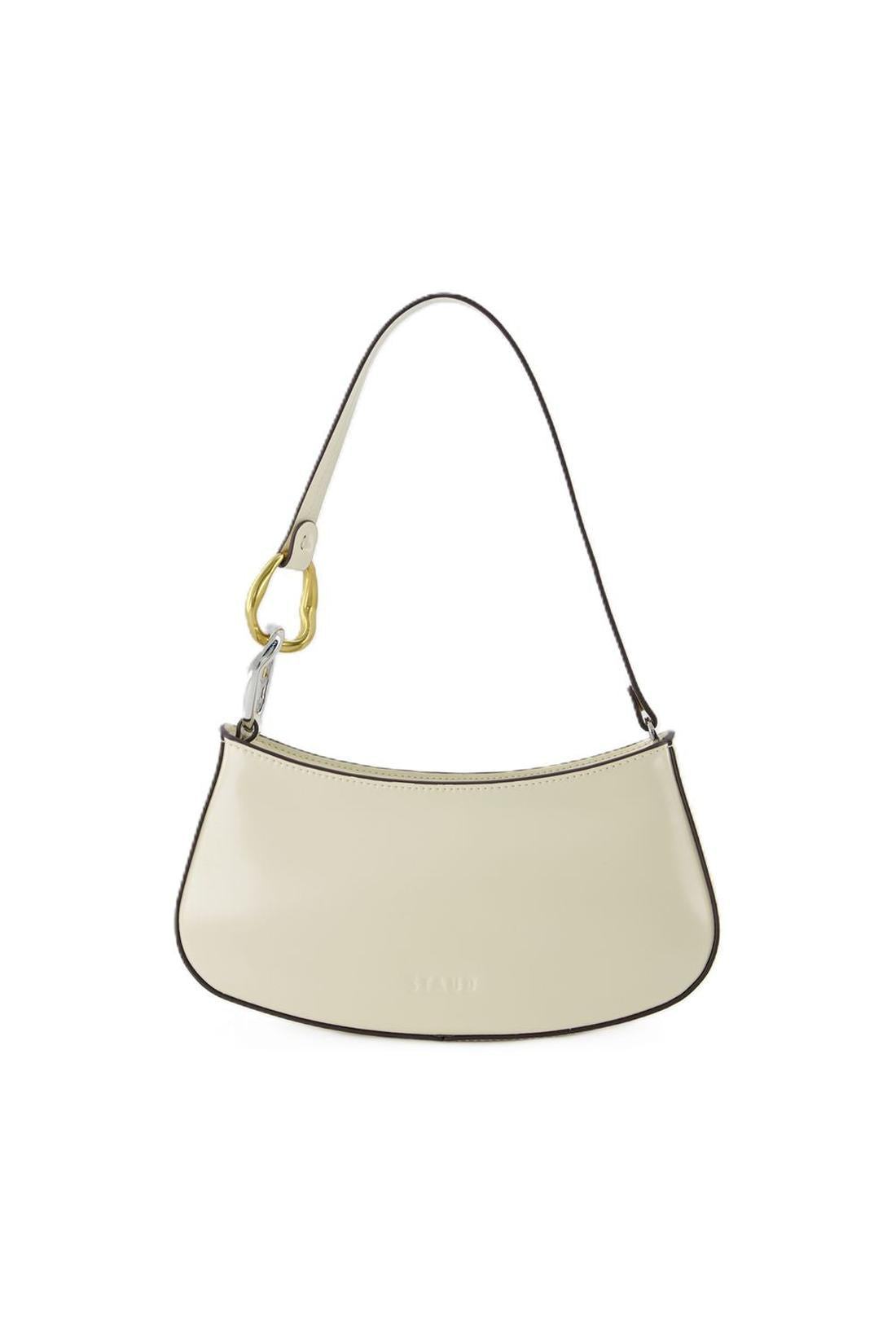 Ollie  Hobo Bag - Staud - Cream - Leather