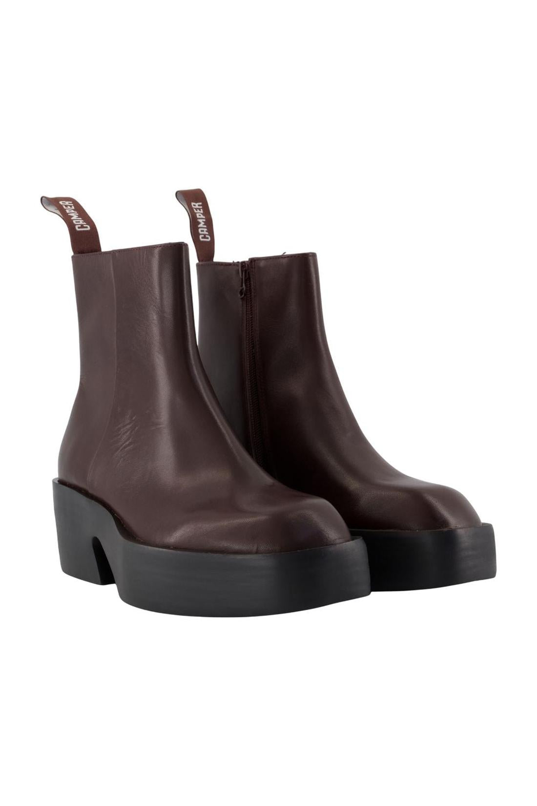 Camper-Stiefeletten Billie - Camper - Leder - Bordeaux-Stiefel & Stiefeletten-Black-Deal-Outlet-by-ARCHIVIST
