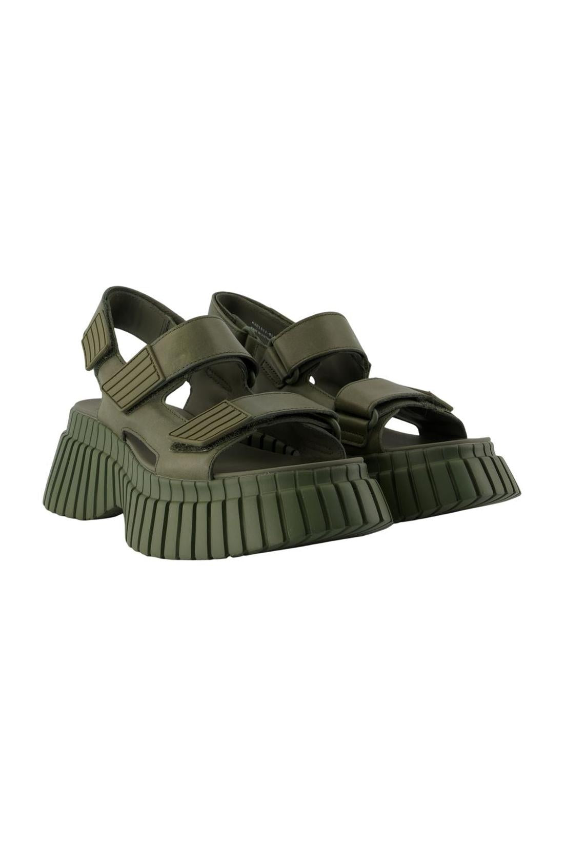 Barcelona Sandalen - Camper - Synthetik - Khaki-schuhe / flache-schuhe-Camper-OUTLET-ARCHIVIST-ARCHIVE-SALE