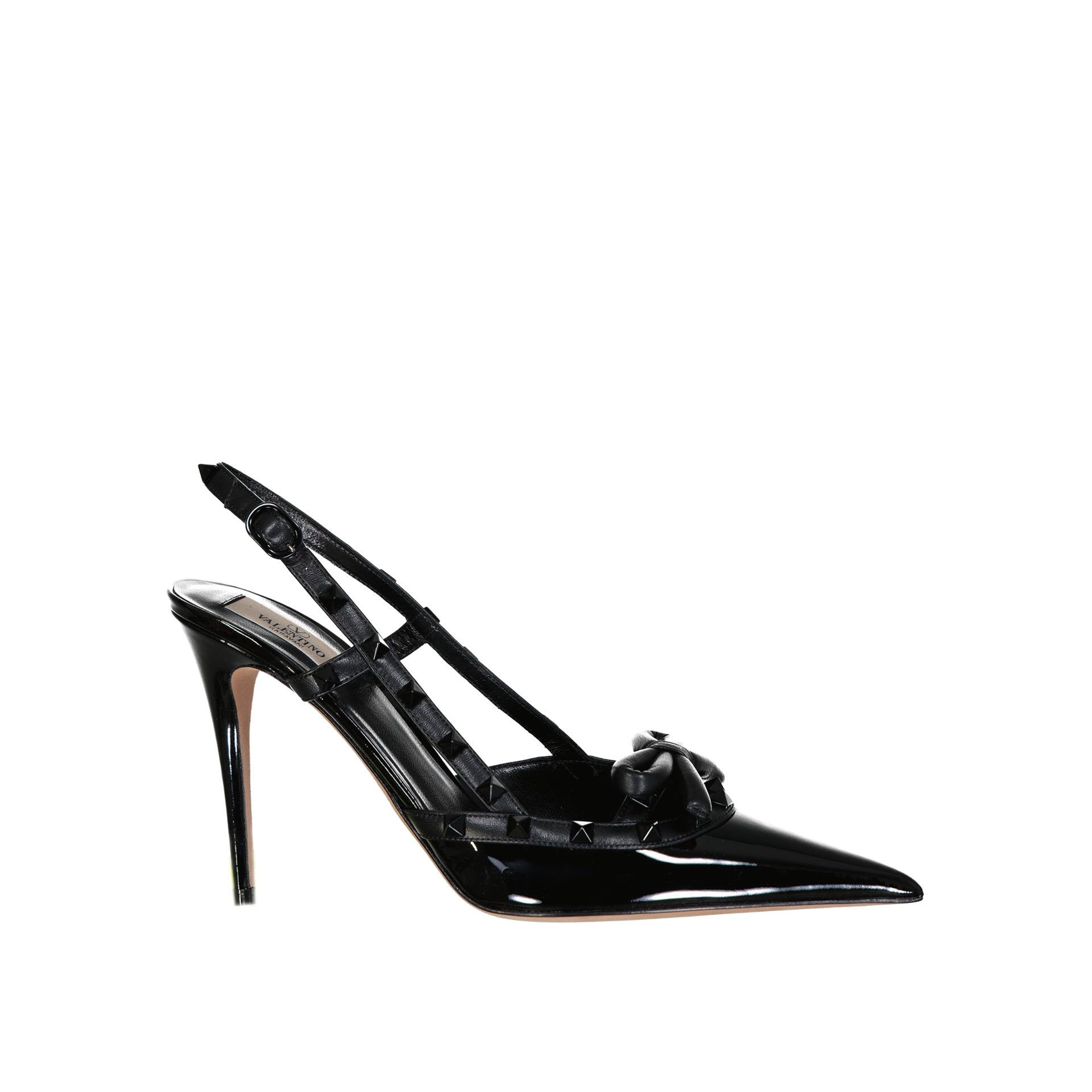 Valentino Garavani Rockstud Leather Slingback Pumps