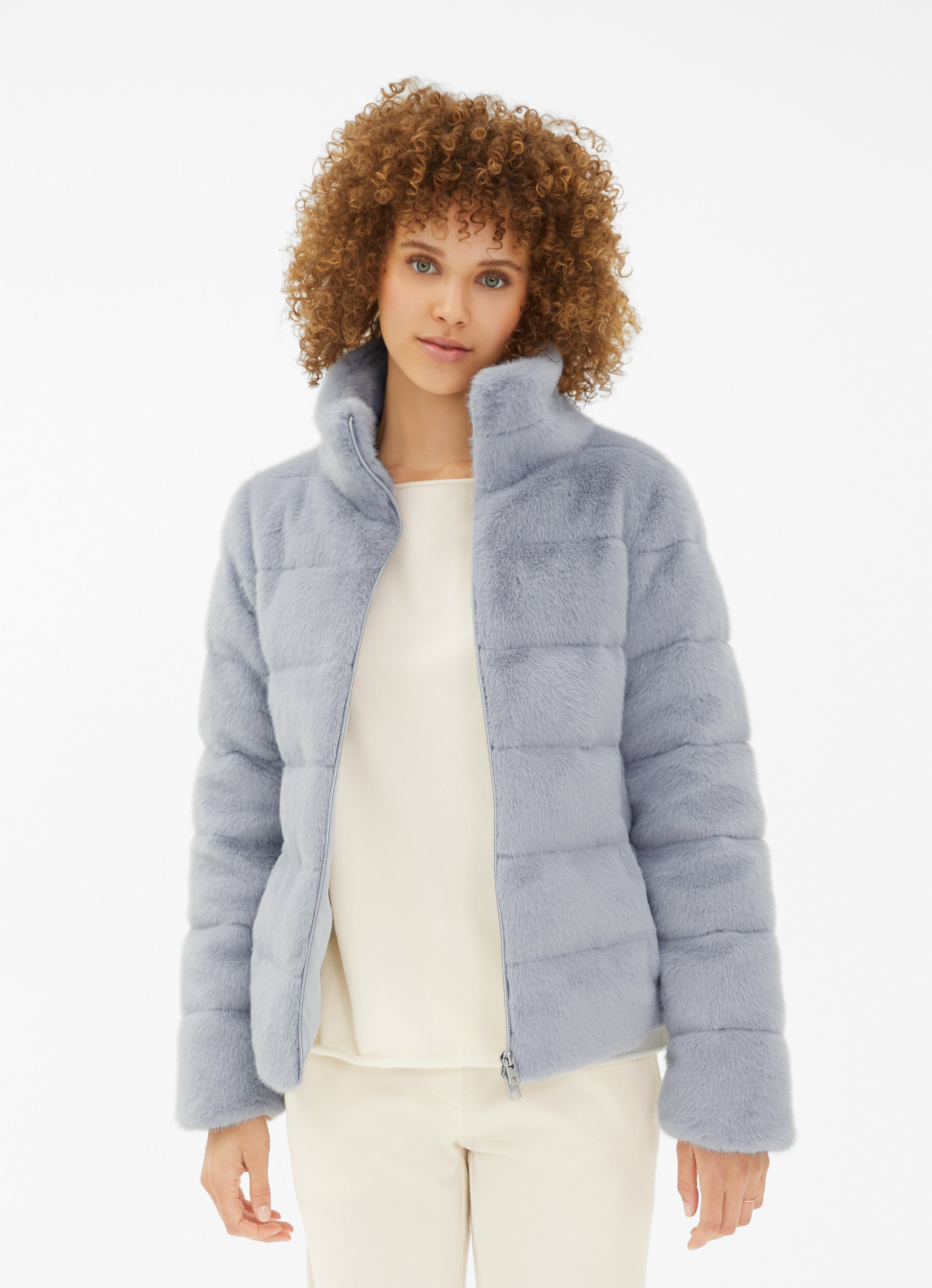 Faux Fur Real Down Jacket