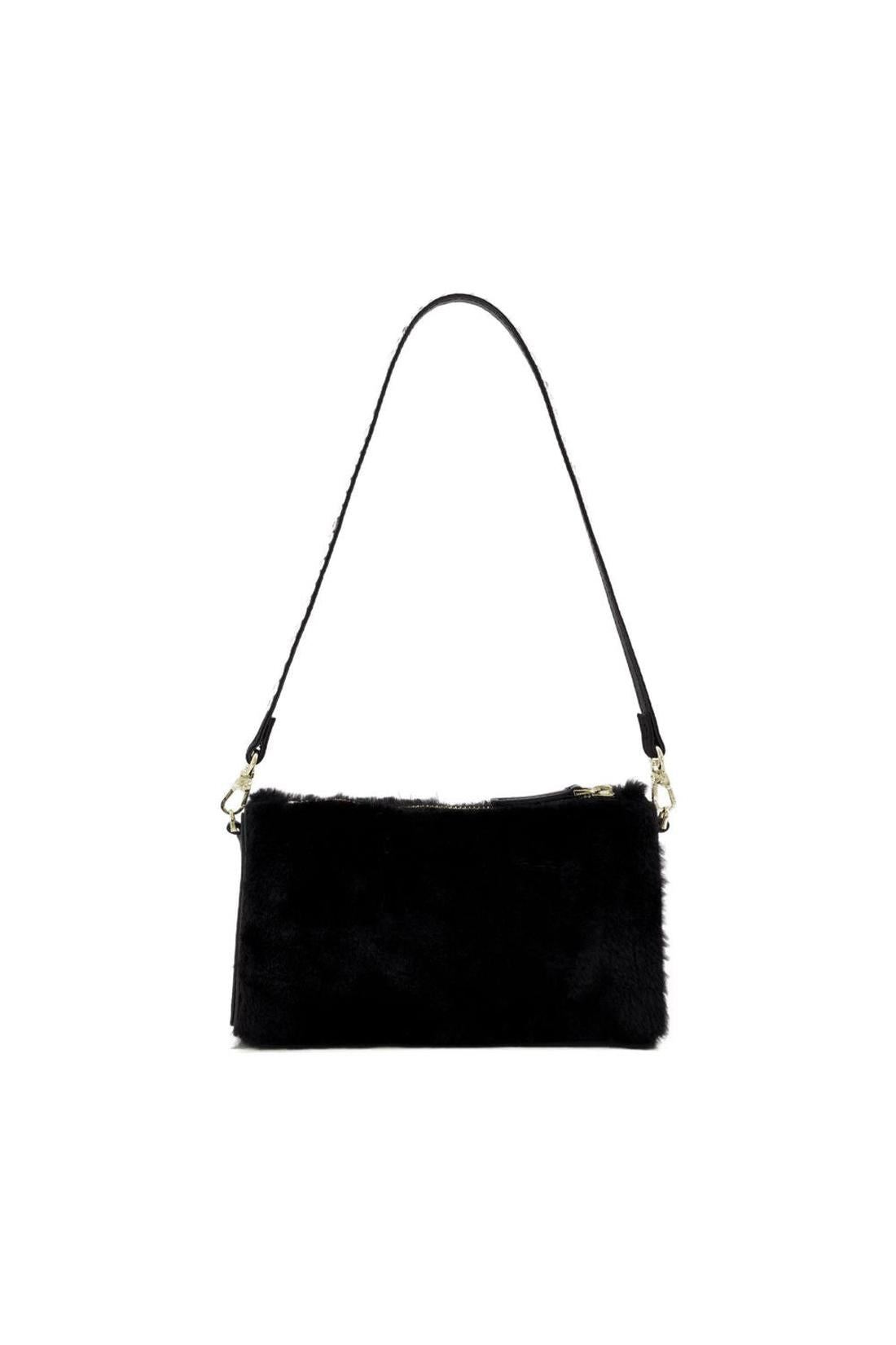 Mini Prism Bag aus Schwarz Leder