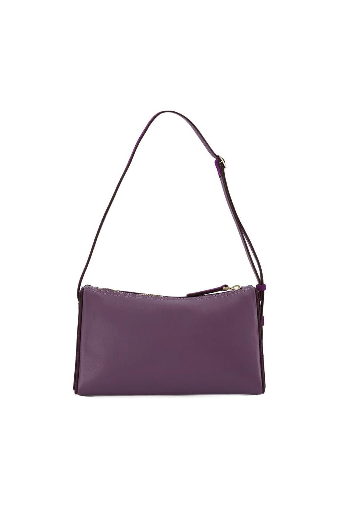 Mini Prism Hobo Bag - Manu Atelier - Steel/Purple - Leather