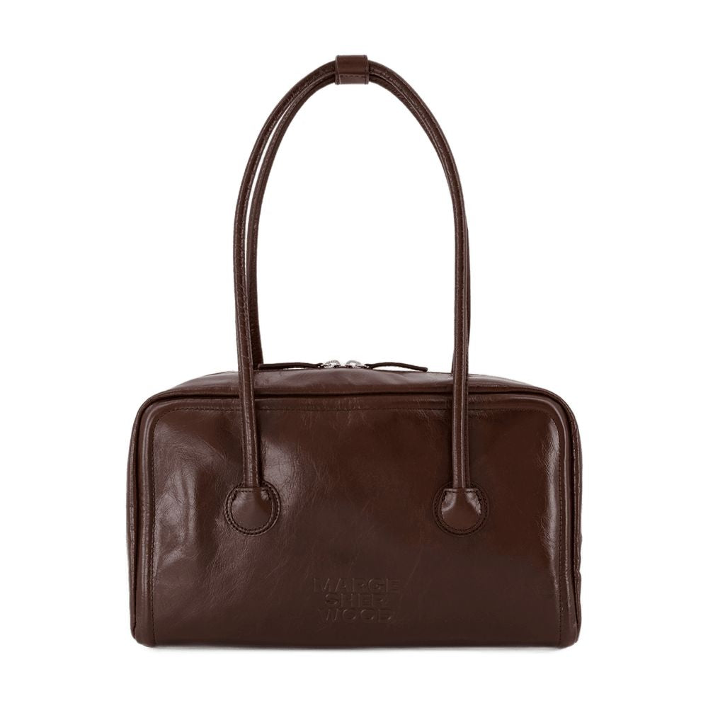 Soft Boston Schultertasche - Margesherwood - Leder - Braun