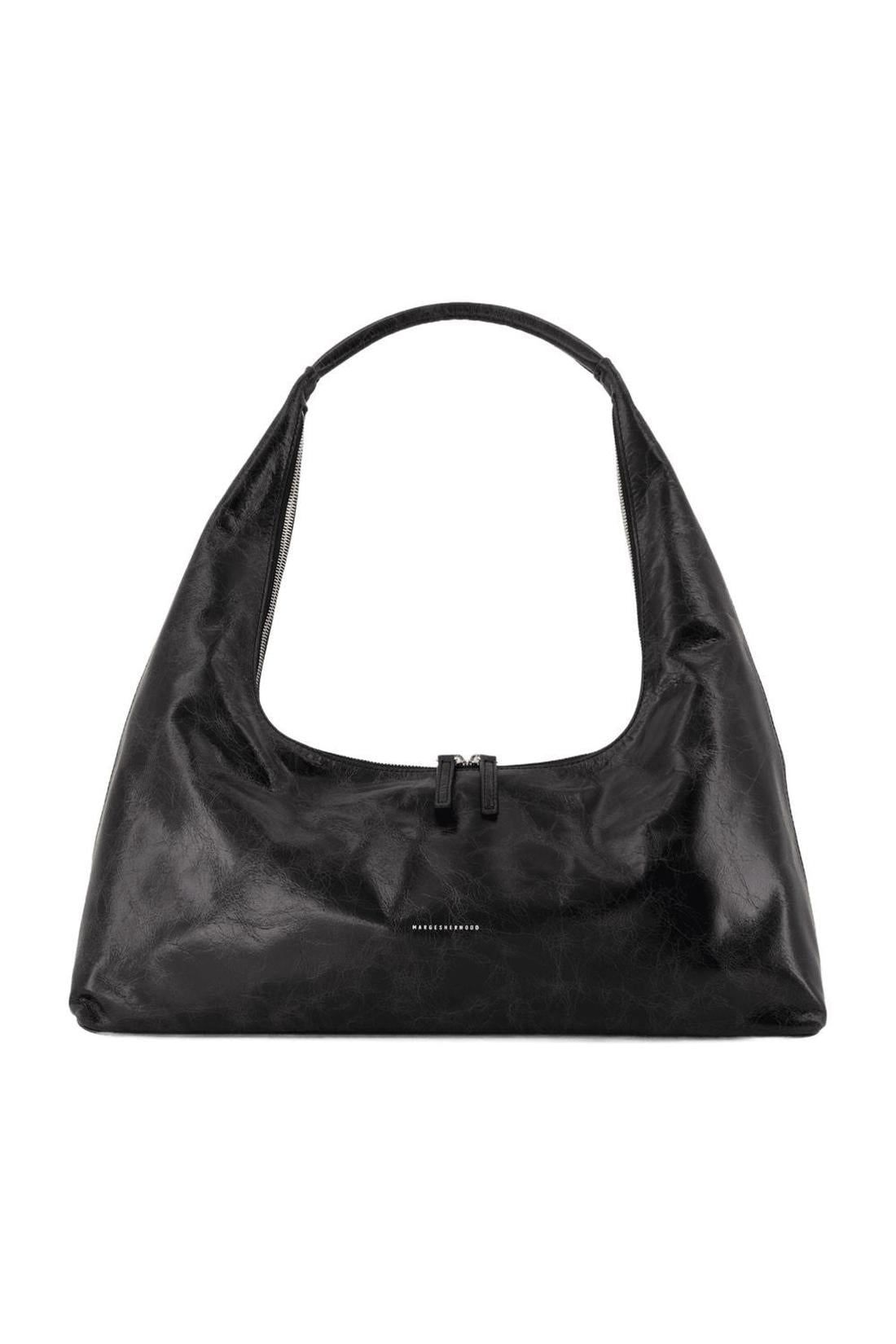 Margesherwood-Breite Schultertasche - Margesherwood - Leder - Schwarz-Taschen-Black-Deal-Outlet-by-ARCHIVIST