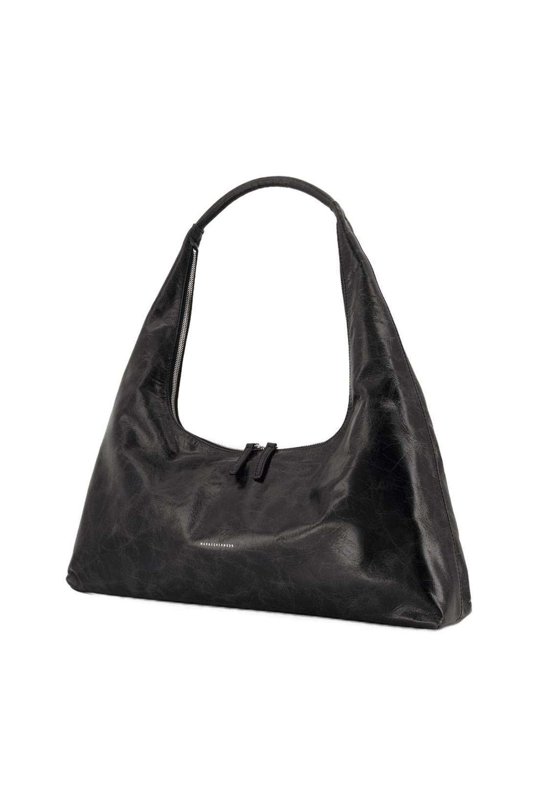 Margesherwood-Breite Schultertasche - Margesherwood - Leder - Schwarz-Taschen-Black-Deal-Outlet-by-ARCHIVIST
