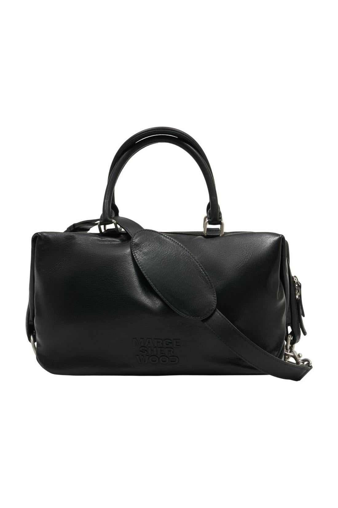 Dumpling-Schultertasche - Margesherwood - Leder - Schwarz-Taschen-Margesherwood-One size-black-ARCHIVIST