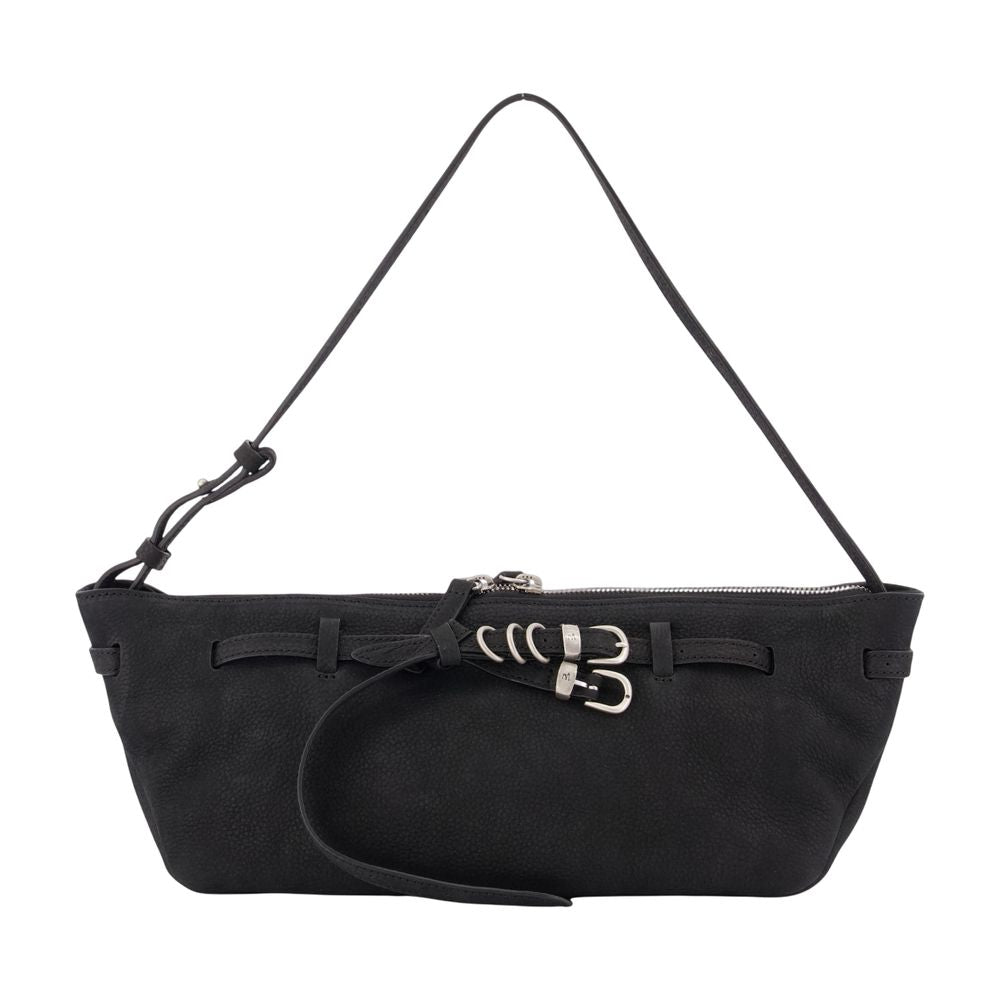 Umhängetasche Grandma Used Sling – Margesherwood – Leder – Schwarz