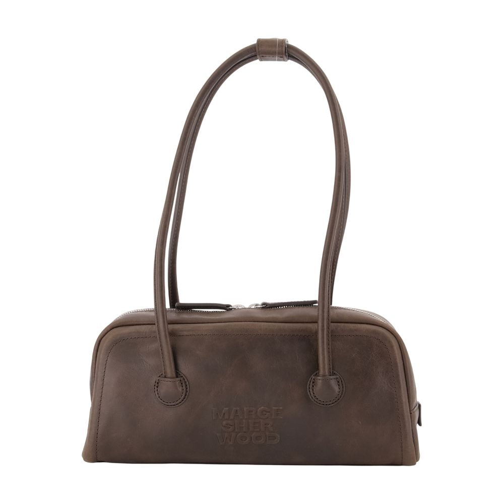Soft Boston Ew Schultertasche - Margesherwood - Leder - Braun