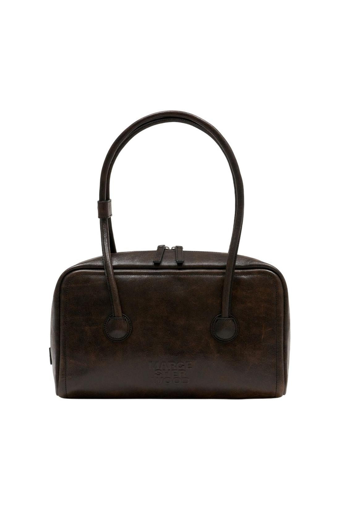 Soft Boston Schultertasche - Margesherwood - Leder - Braun-Taschen-Margesherwood-OUTLET-One size-brown-ARCHIVIST-ARCHIVE-SALE
