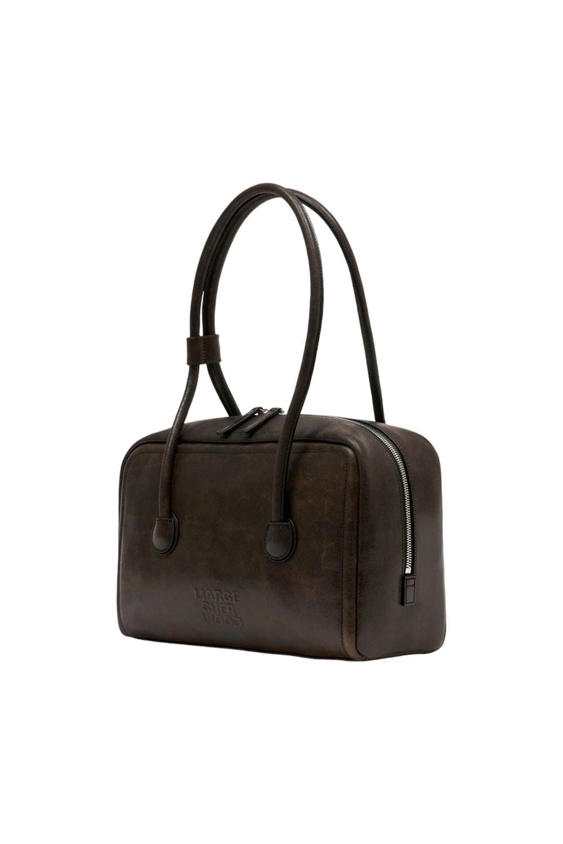 Soft Boston Schultertasche - Margesherwood - Leder - Braun-Taschen-Margesherwood-OUTLET-ARCHIVIST-ARCHIVE-SALE