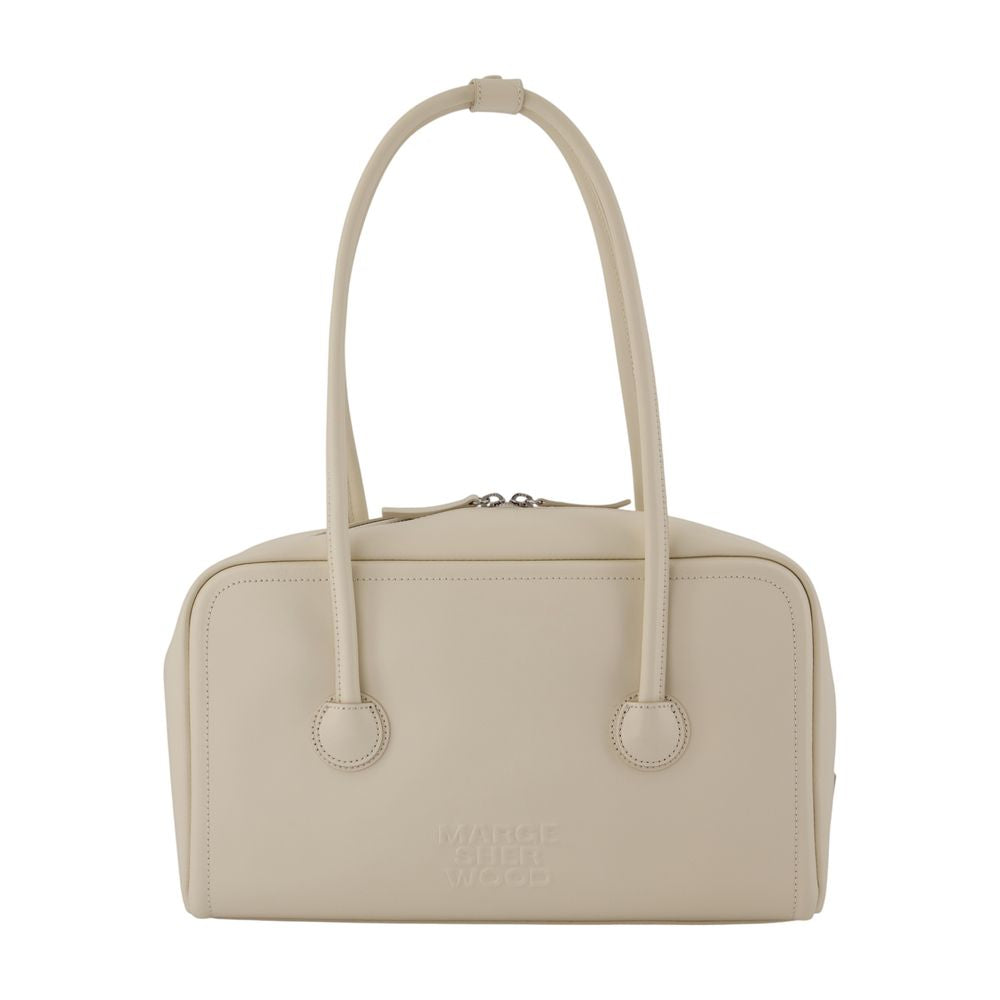 Umhängetasche „Soft Boston“ – Margesherwood – Leder – Beige