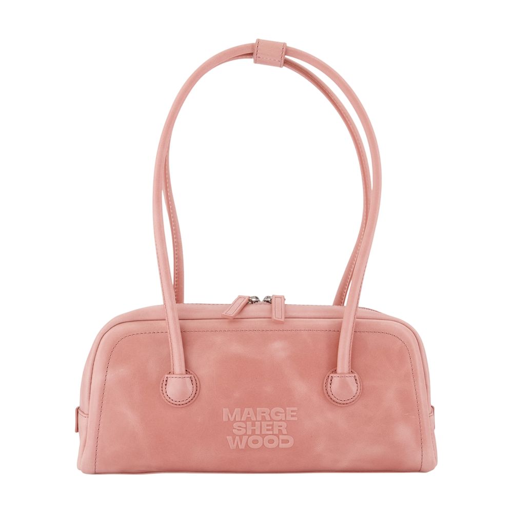 Umhängetasche Soft Boston Ew – Margesherwood – Leder – Rosa