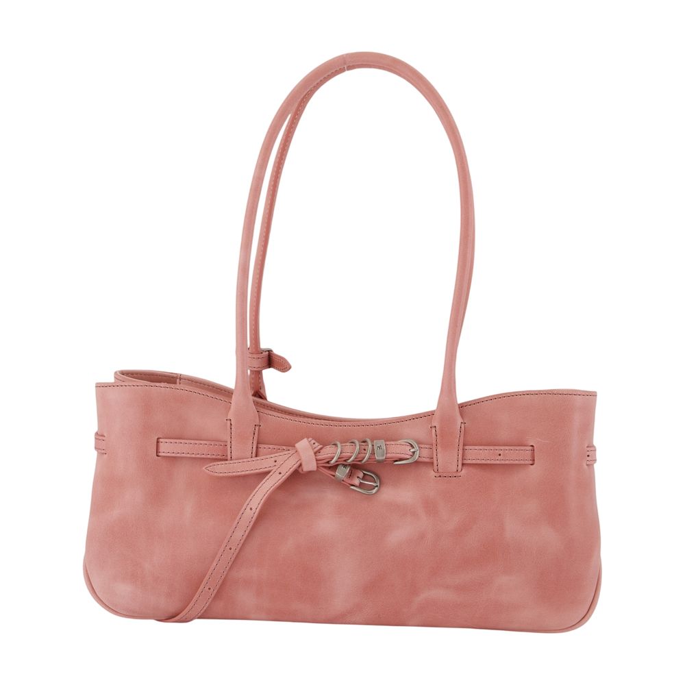 Grandma Used Schultertasche - Margesherwood - Leder - Rosa