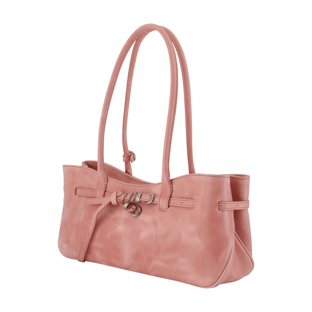 Grandma Used Schultertasche - Margesherwood - Leder - Rosa