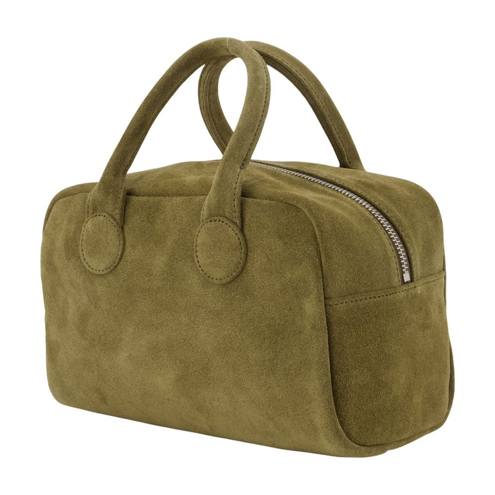 Soft Bowling-Handtasche – Margesherwood – Leder – Khaki