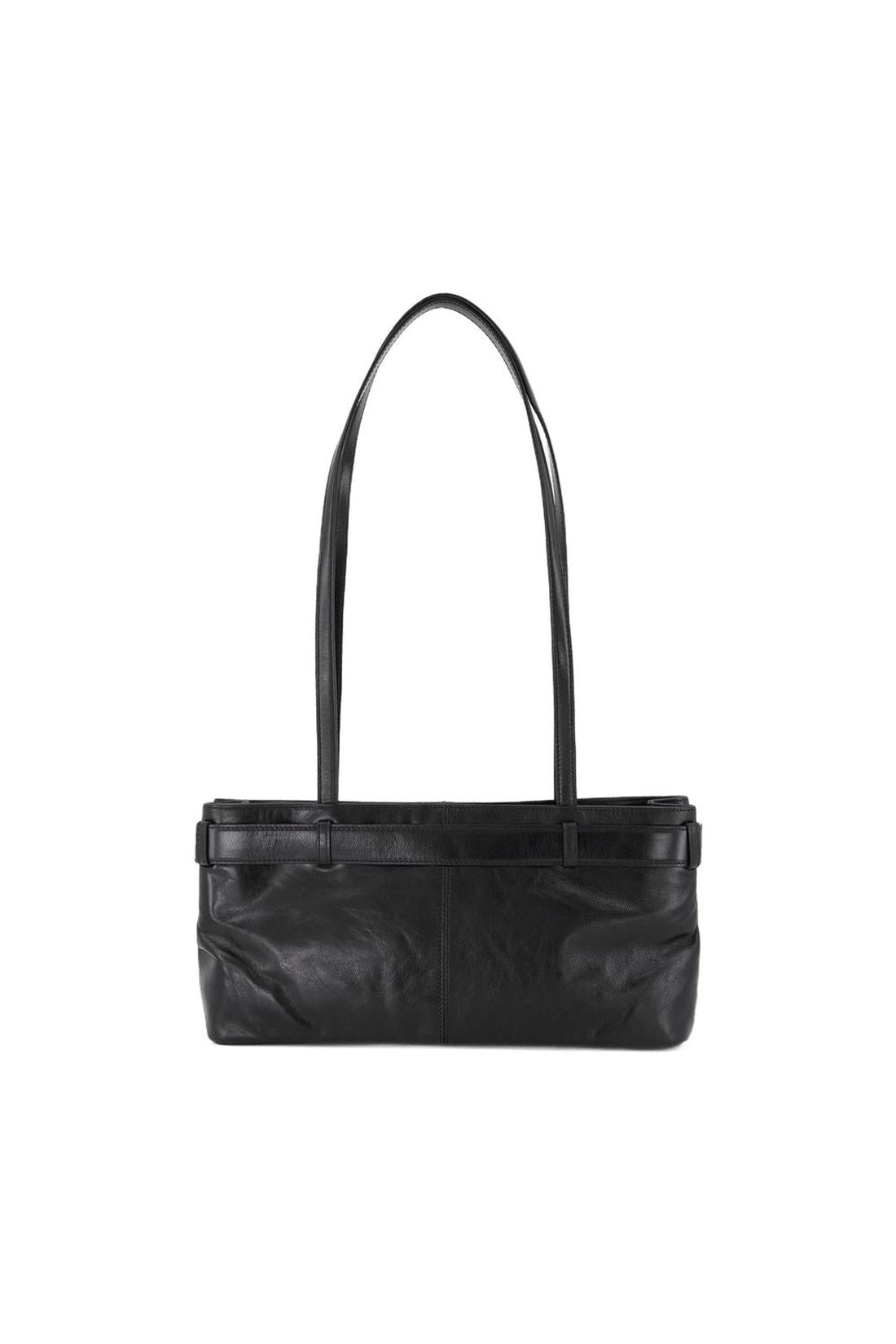 Shoulder Brocle Schultertasche - Osoi - Leder - Schwarz