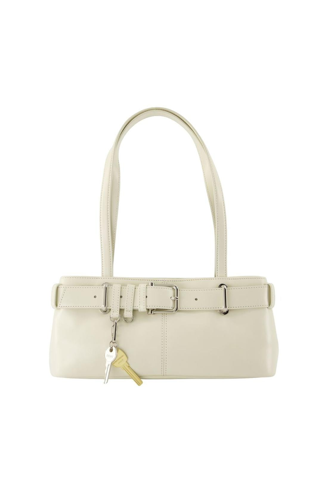 Shoulder Brocle Mini Tasche - Osoi - Leder - Weiß-Taschen-Osoi-One size-white-ARCHIVIST