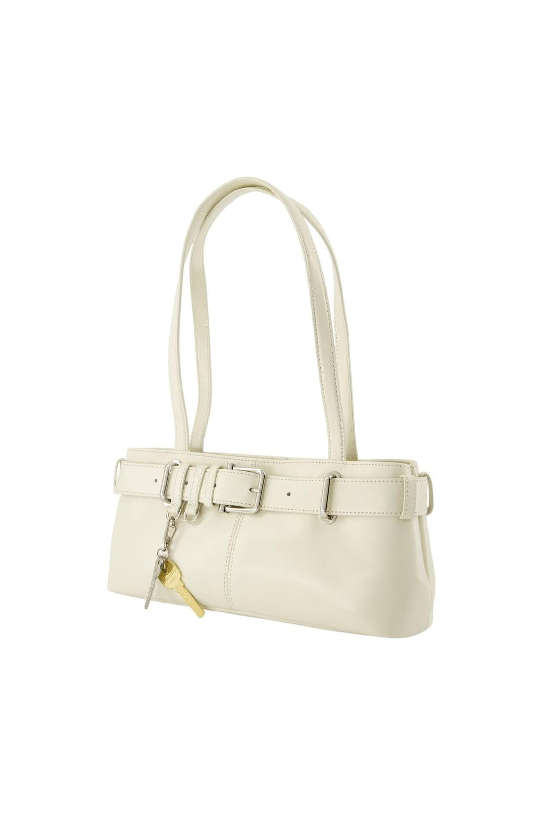 Shoulder Brocle Mini Tasche - Osoi - Leder - Weiß-Taschen-Osoi-ARCHIVIST