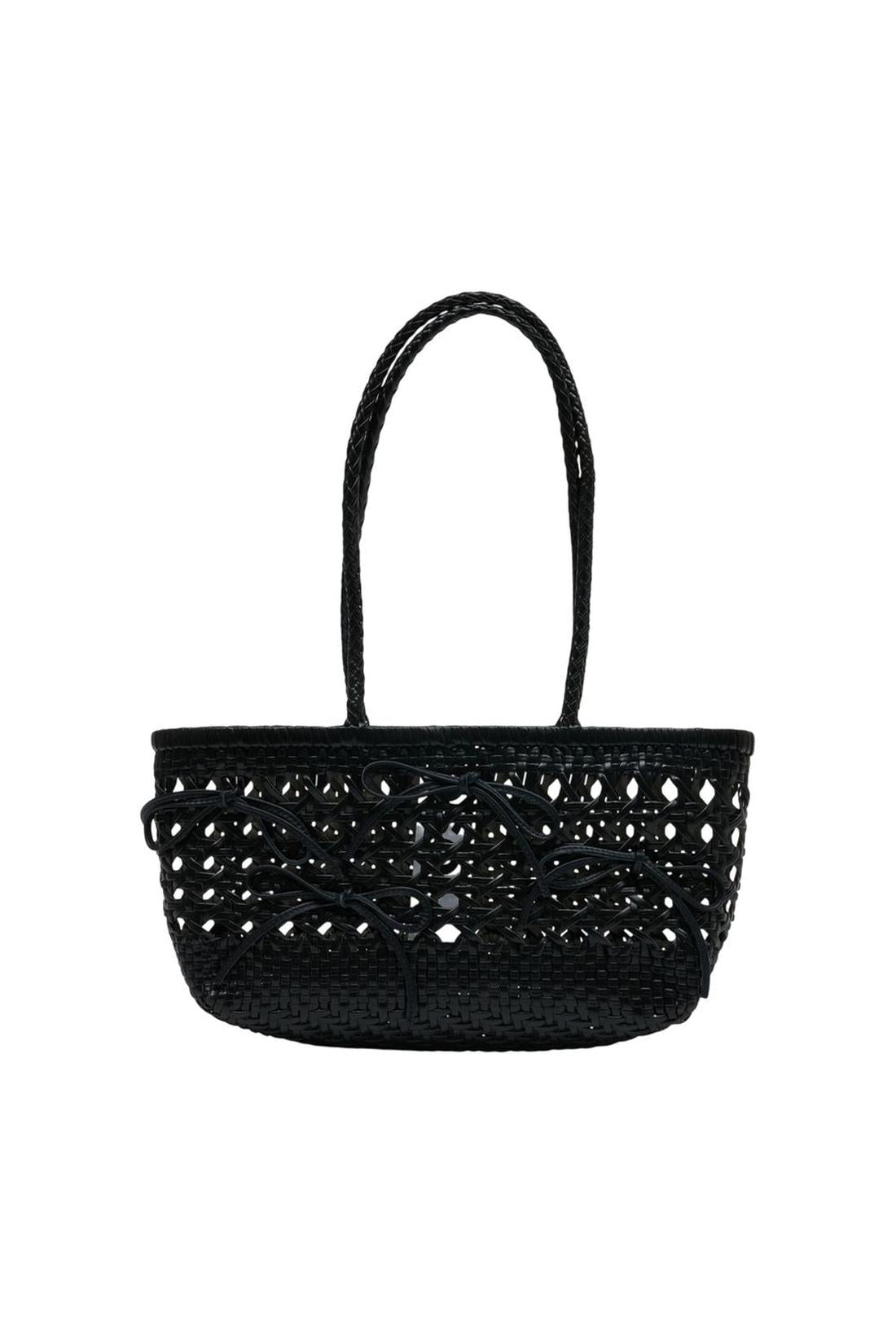 Cabas Biscuit - Osoi - Raphia - Schwarz