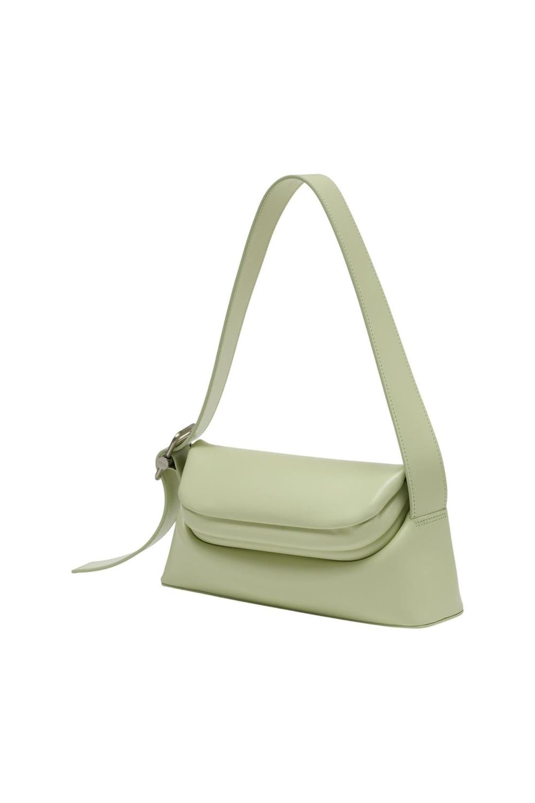 Folder Brot Schultertasche - Osoi - Leder - Green